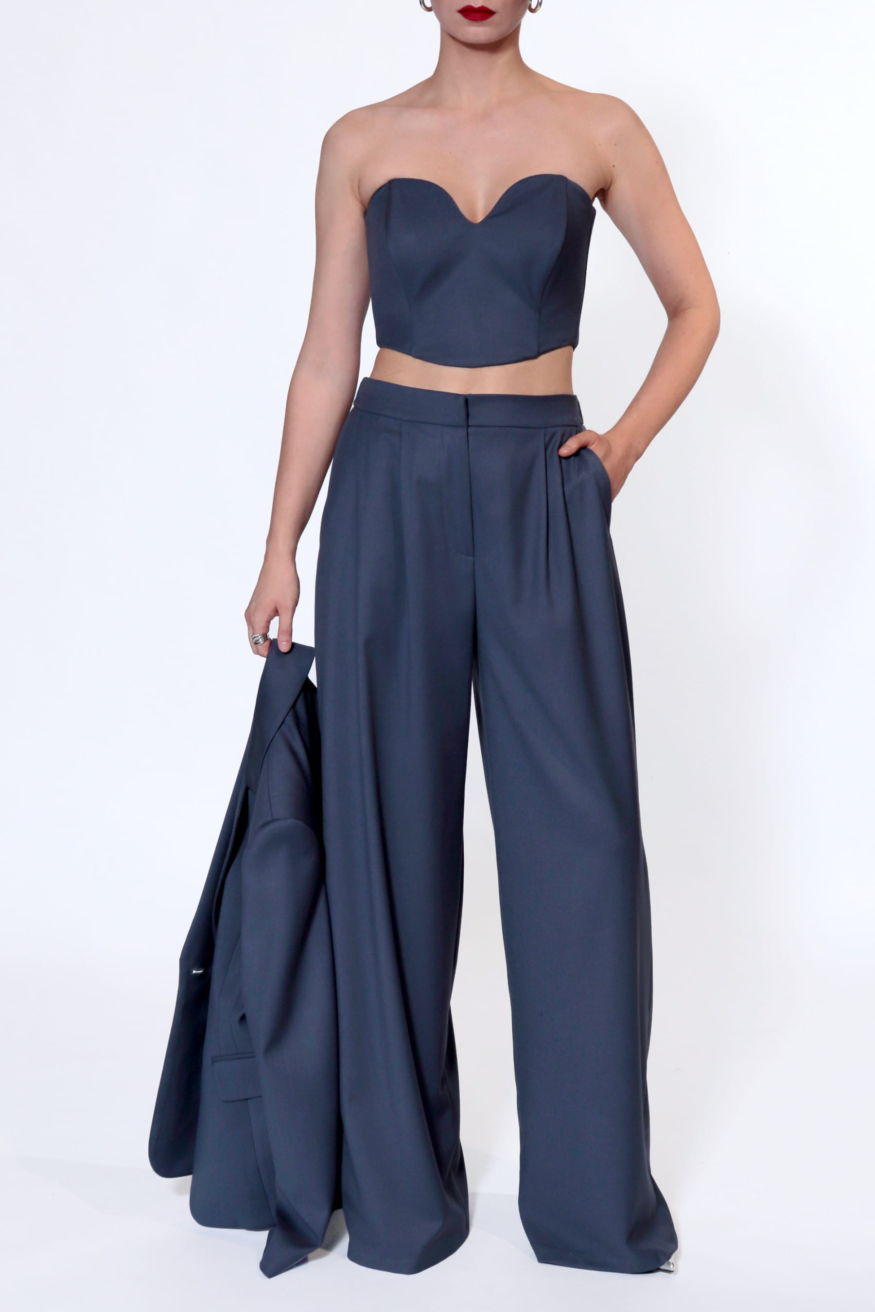 Trousers Ophelie Moonlight Blue made by HALEWSKI