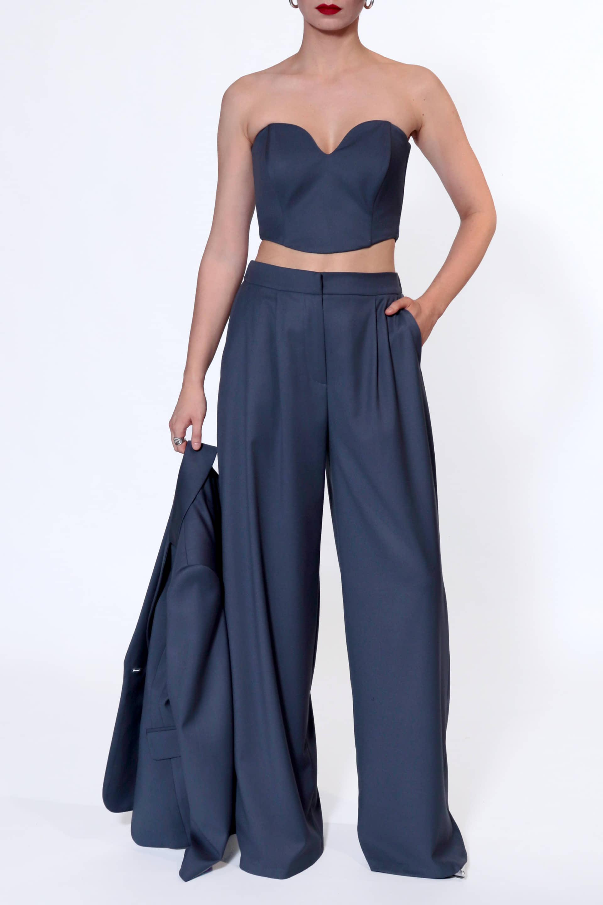 Trousers Ophelie Moonlight Blue made by HALEWSKI