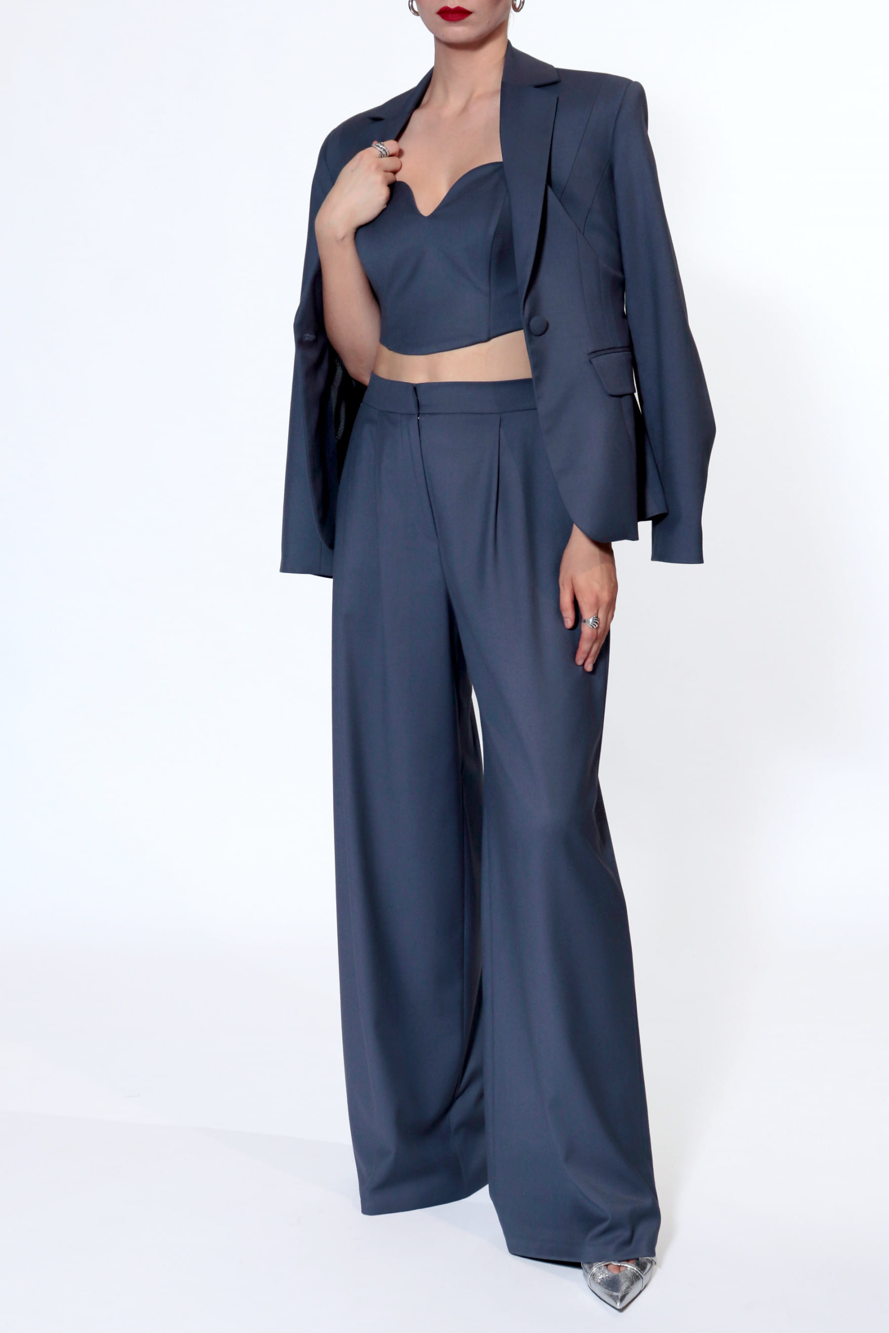 Trousers Ophelie Moonlight Blue made by HALEWSKI