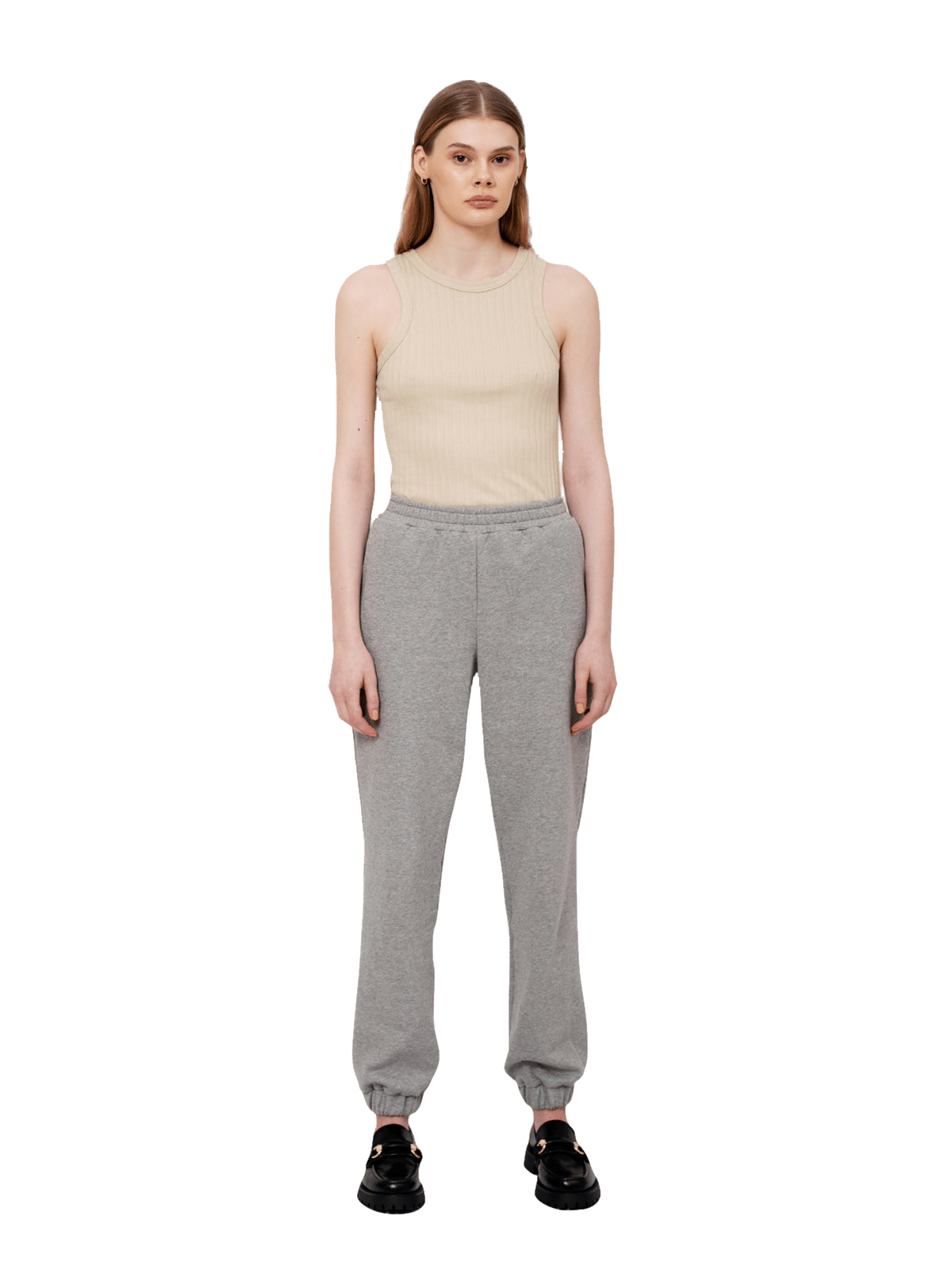 Jamie Sweatpants in Grey made by AÉRYNE