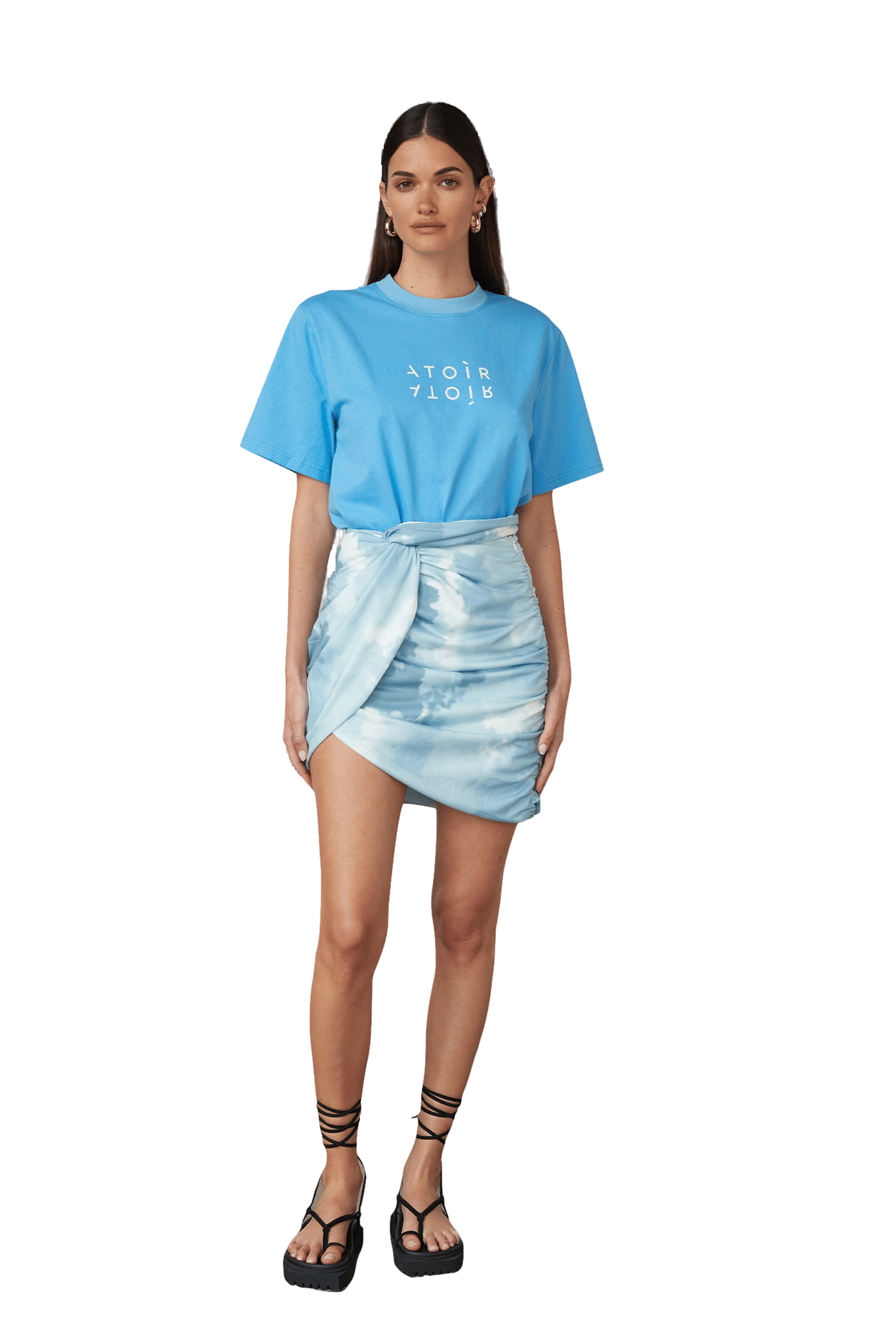 Cassandra Skirt in Blue made by Atoir