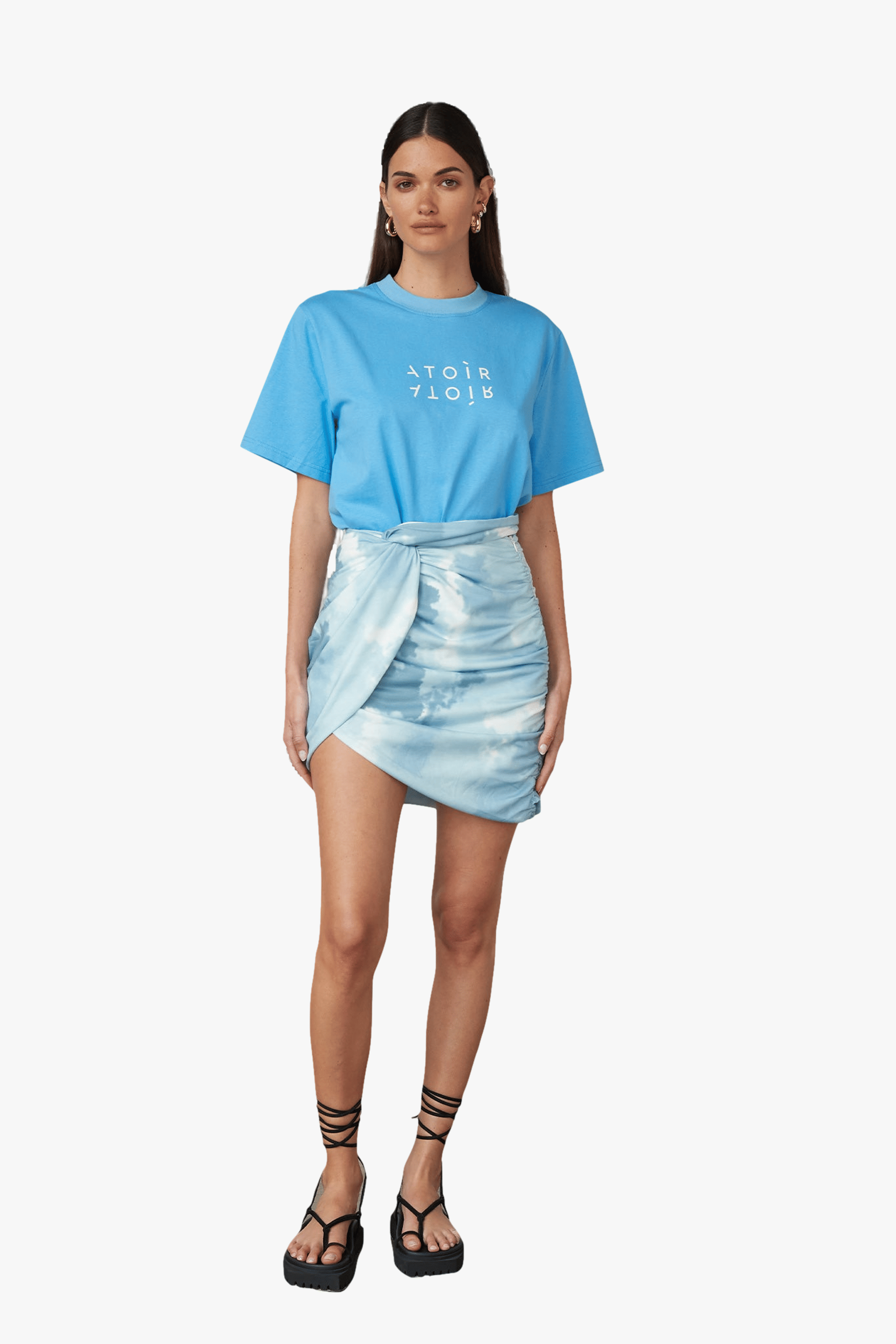 Cassandra Skirt in Blue made by Atoir