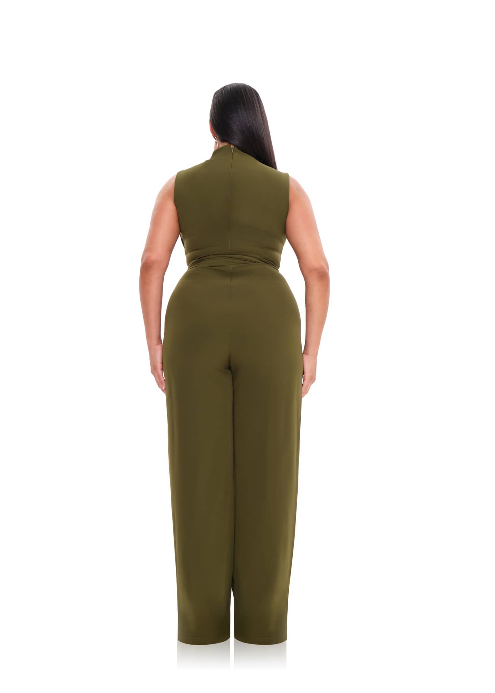 EDAR JUMPSUIT - OLIVE made by Andrea Iyamah