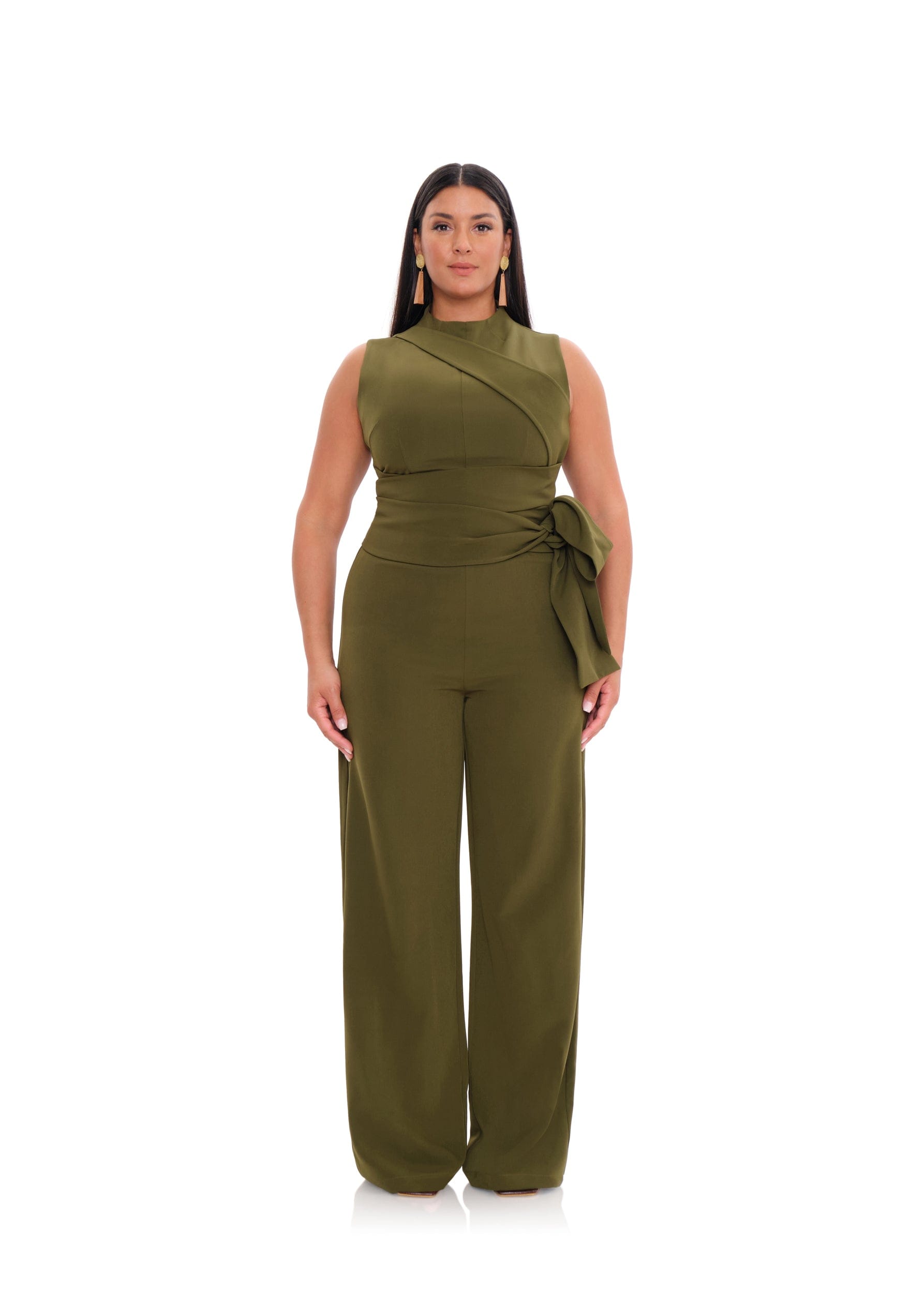 EDAR JUMPSUIT - OLIVE made by Andrea Iyamah