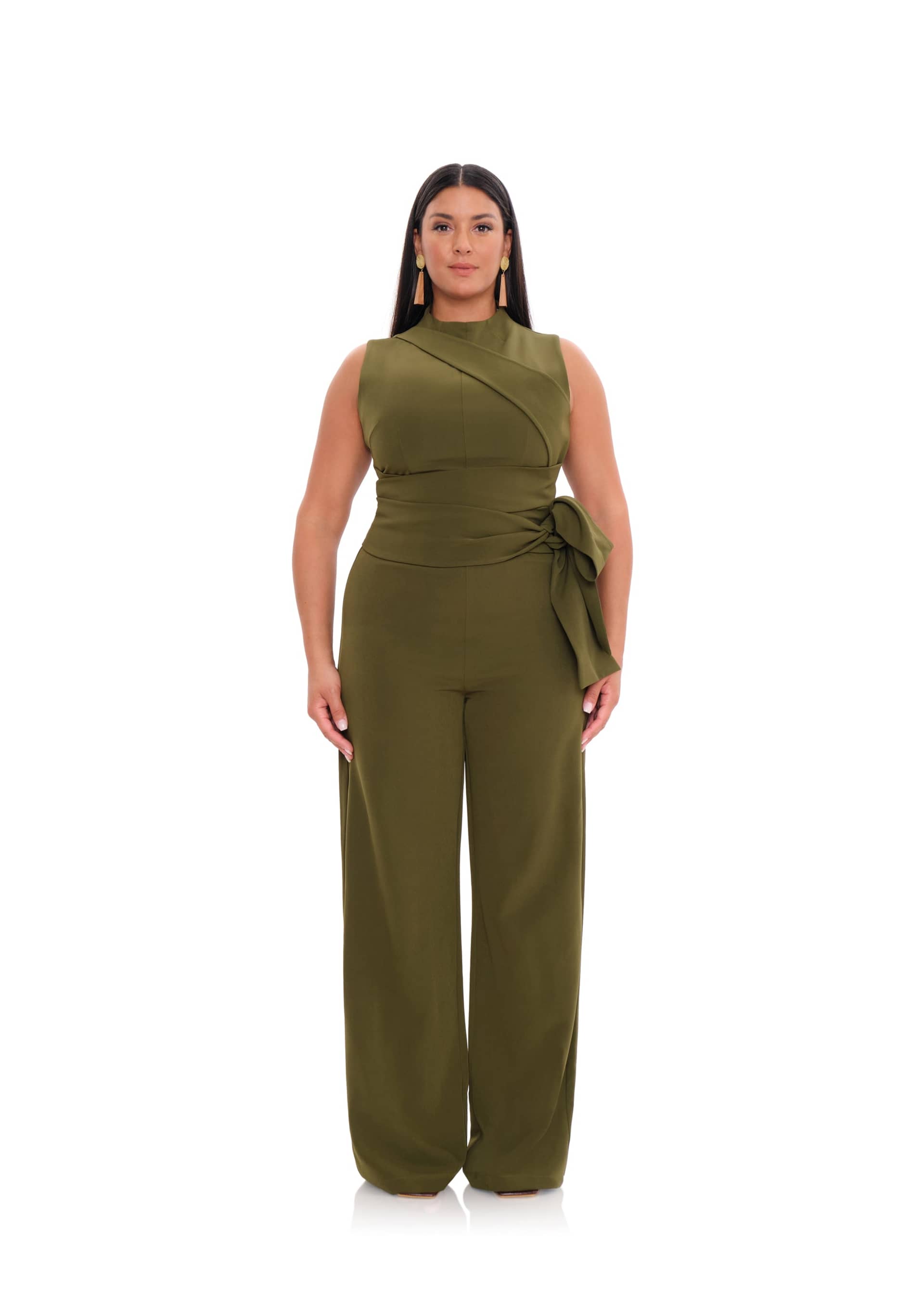EDAR JUMPSUIT - OLIVE made by Andrea Iyamah