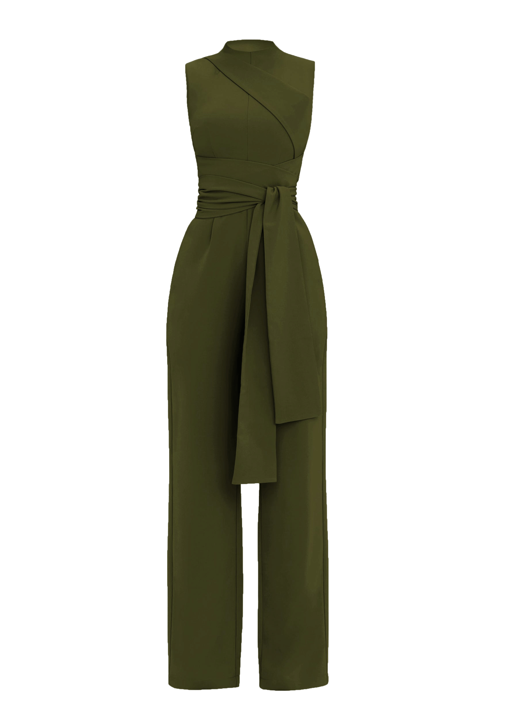EDAR JUMPSUIT - OLIVE made by Andrea Iyamah