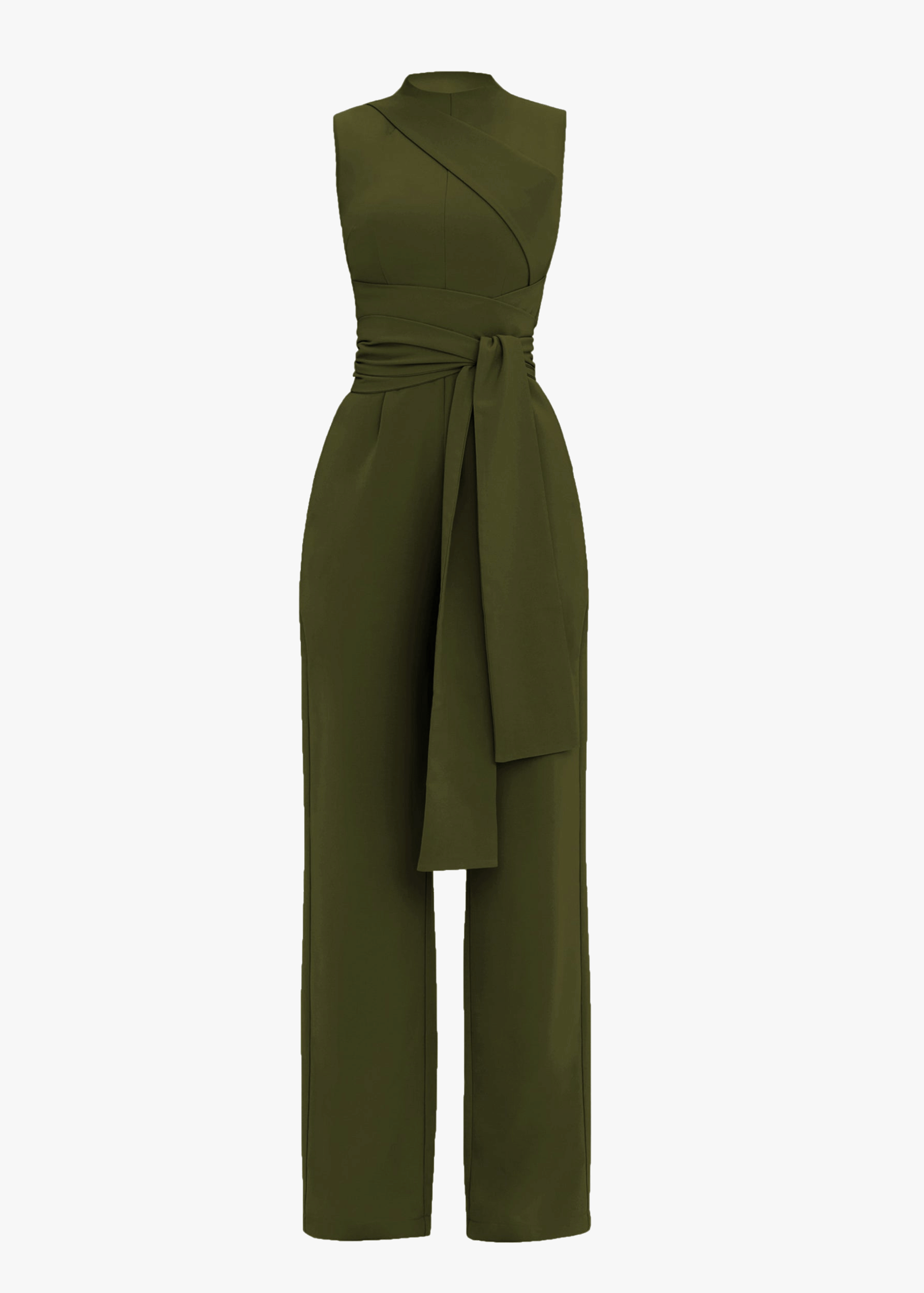 EDAR JUMPSUIT - OLIVE made by Andrea Iyamah