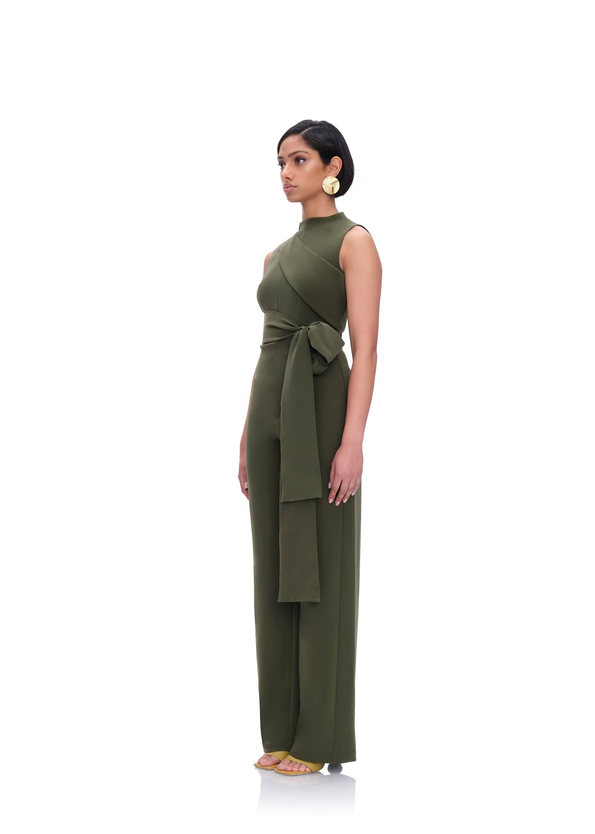 EDAR JUMPSUIT - OLIVE made by Andrea Iyamah