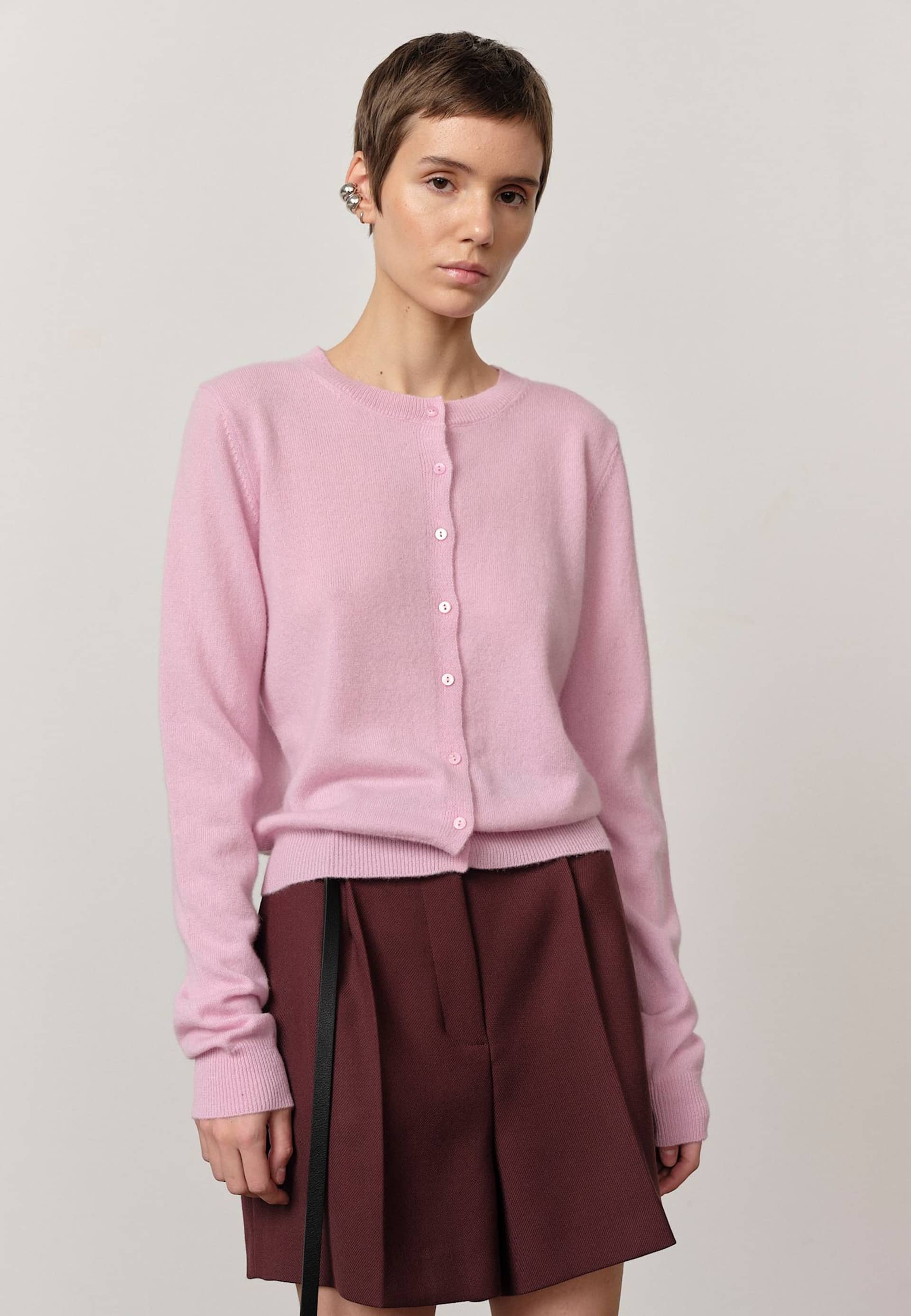 Roselle Knit Cardigan - Bubblegum made by HERSKIND