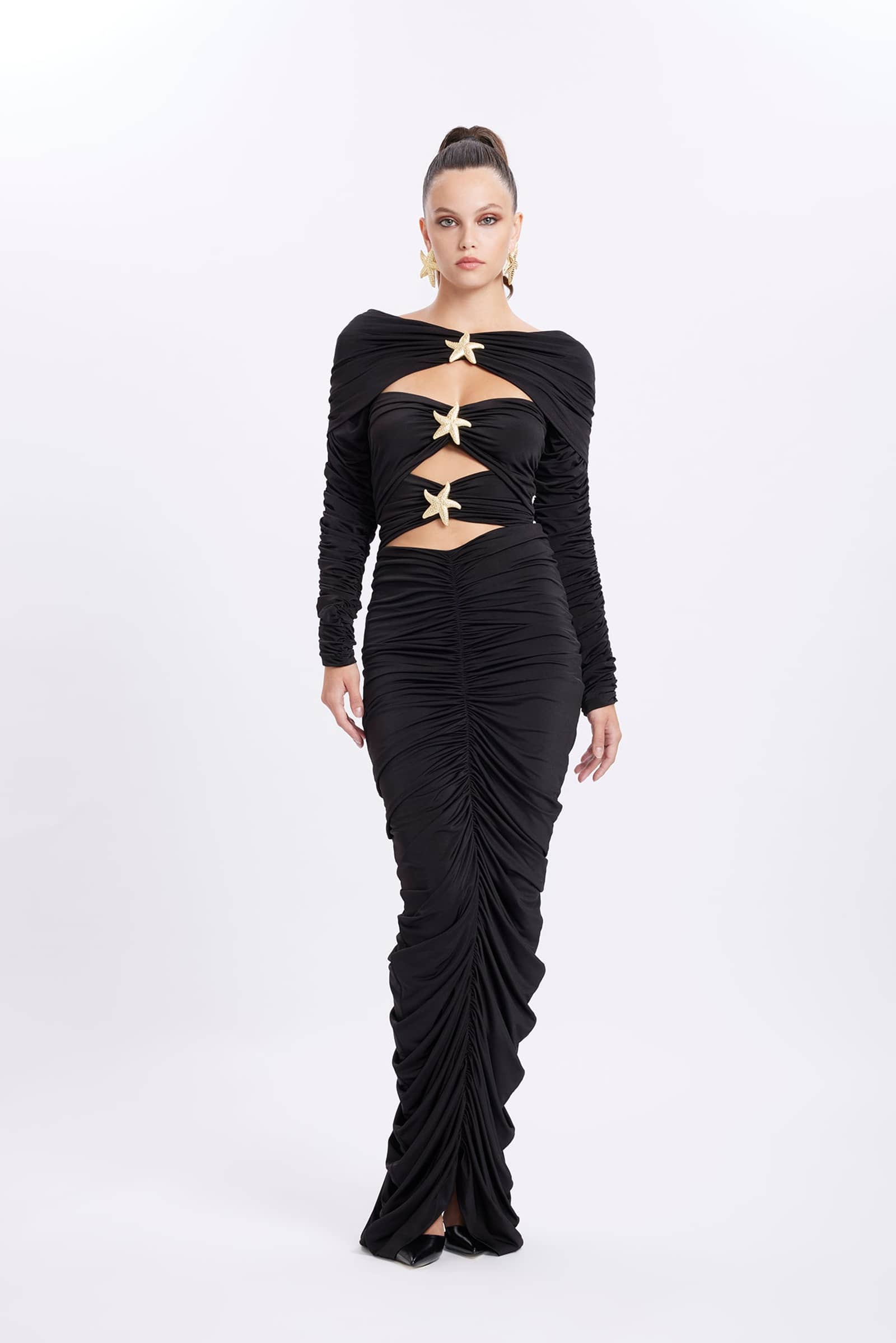 Madison Sleeves Dress - Black made by Gigii's