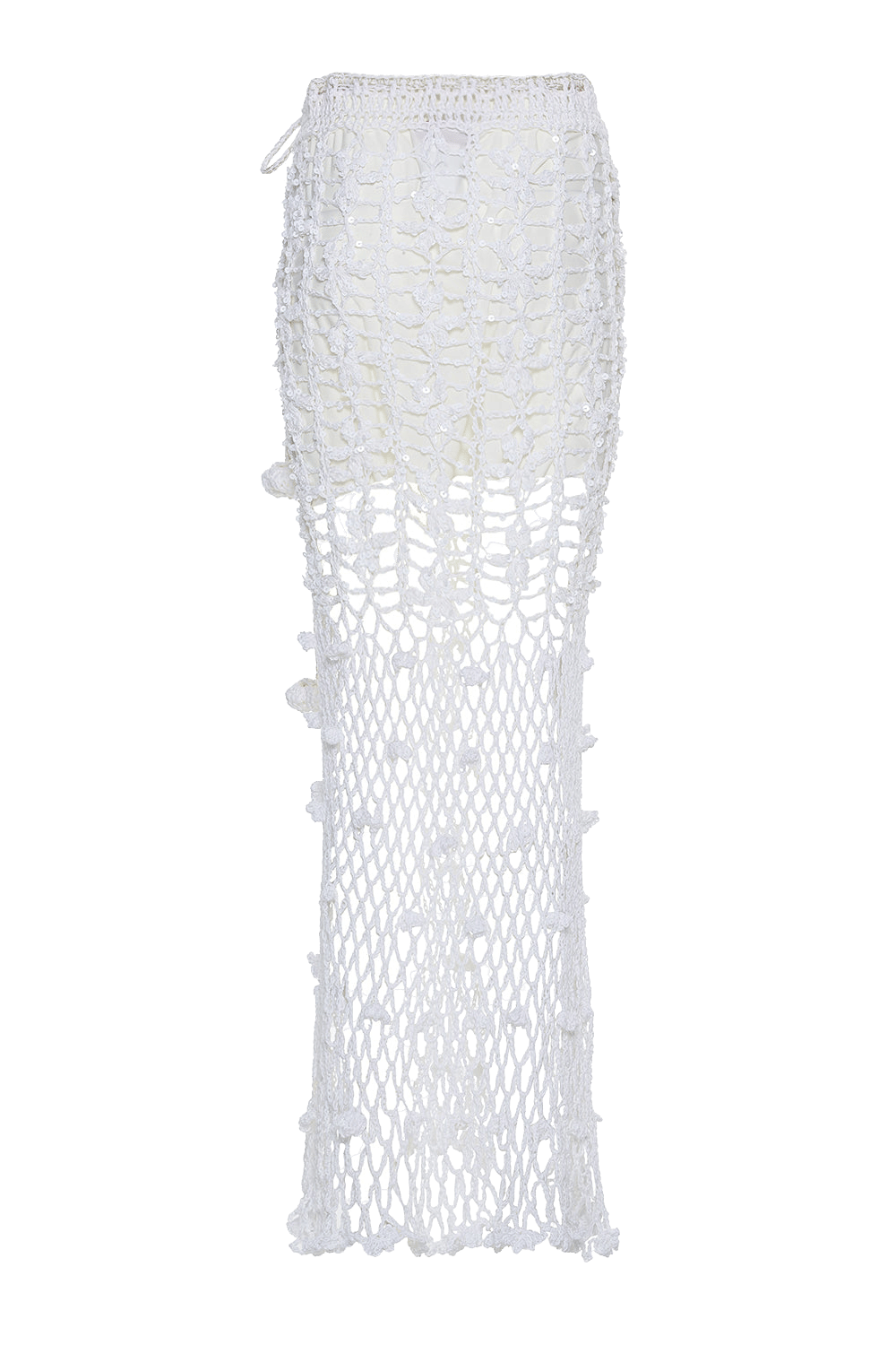 White Vanilla Handmade Crochet Skirt made by ANDREEVA