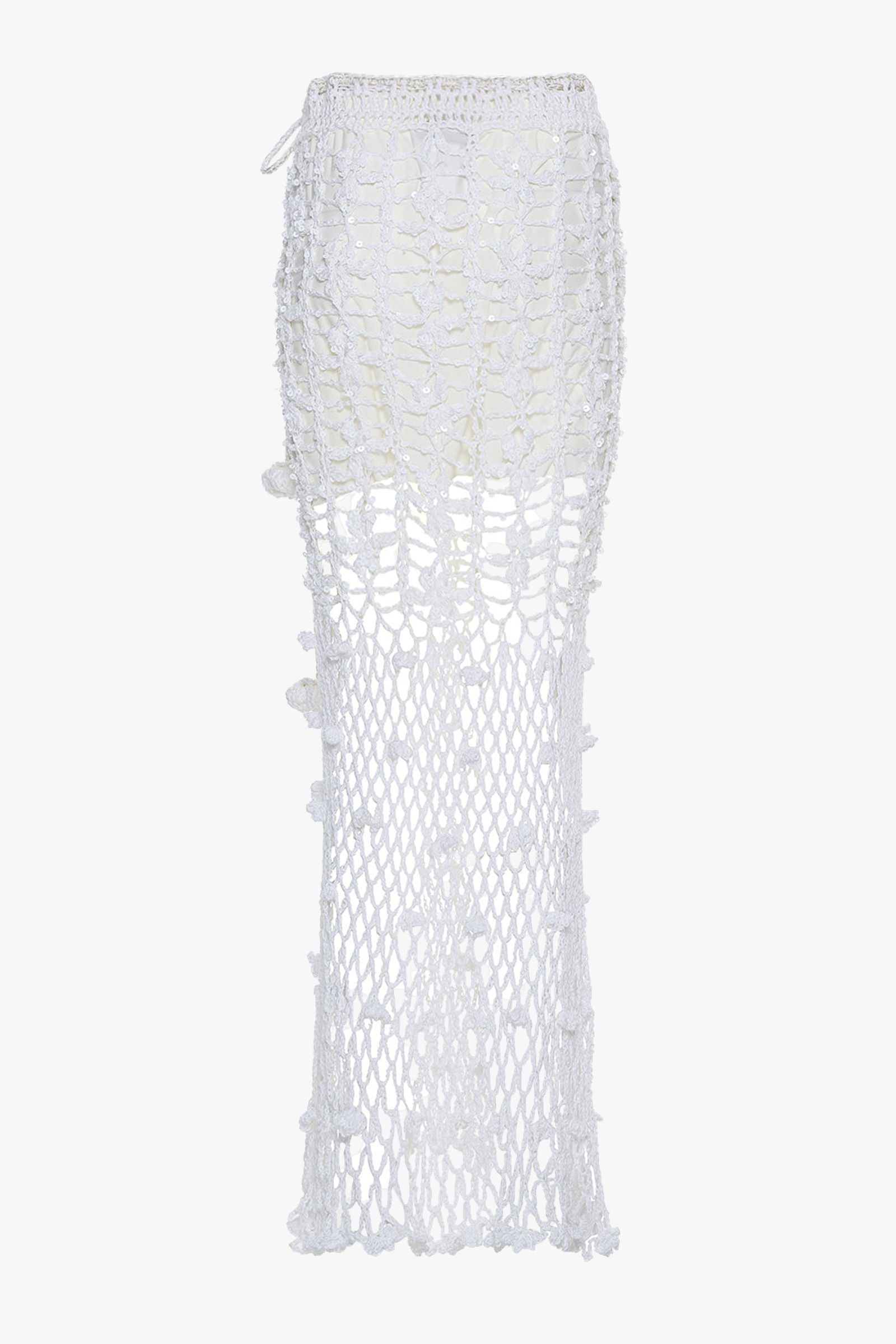 White Vanilla Handmade Crochet Skirt made by ANDREEVA