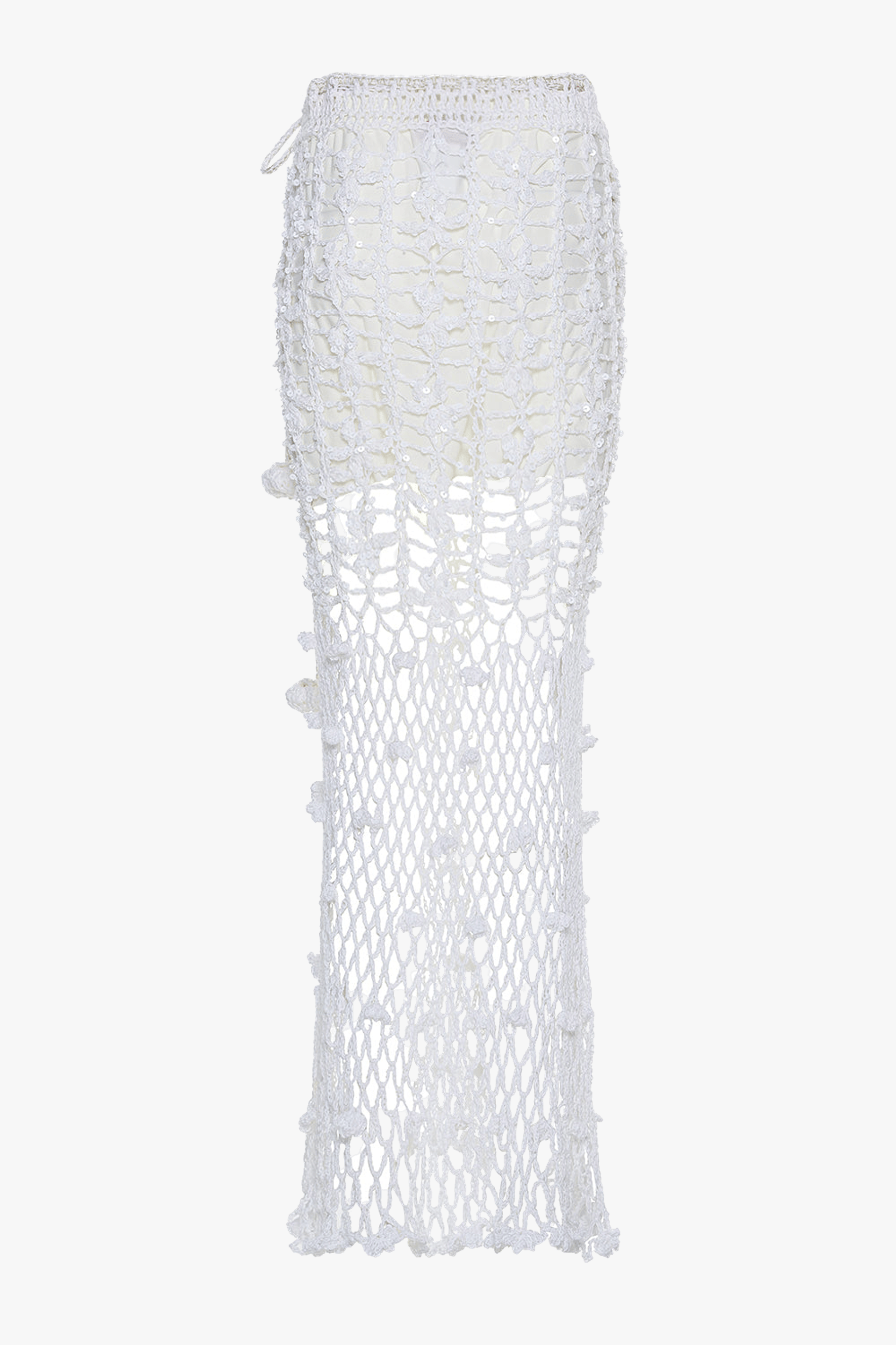 White Vanilla Handmade Crochet Skirt made by ANDREEVA