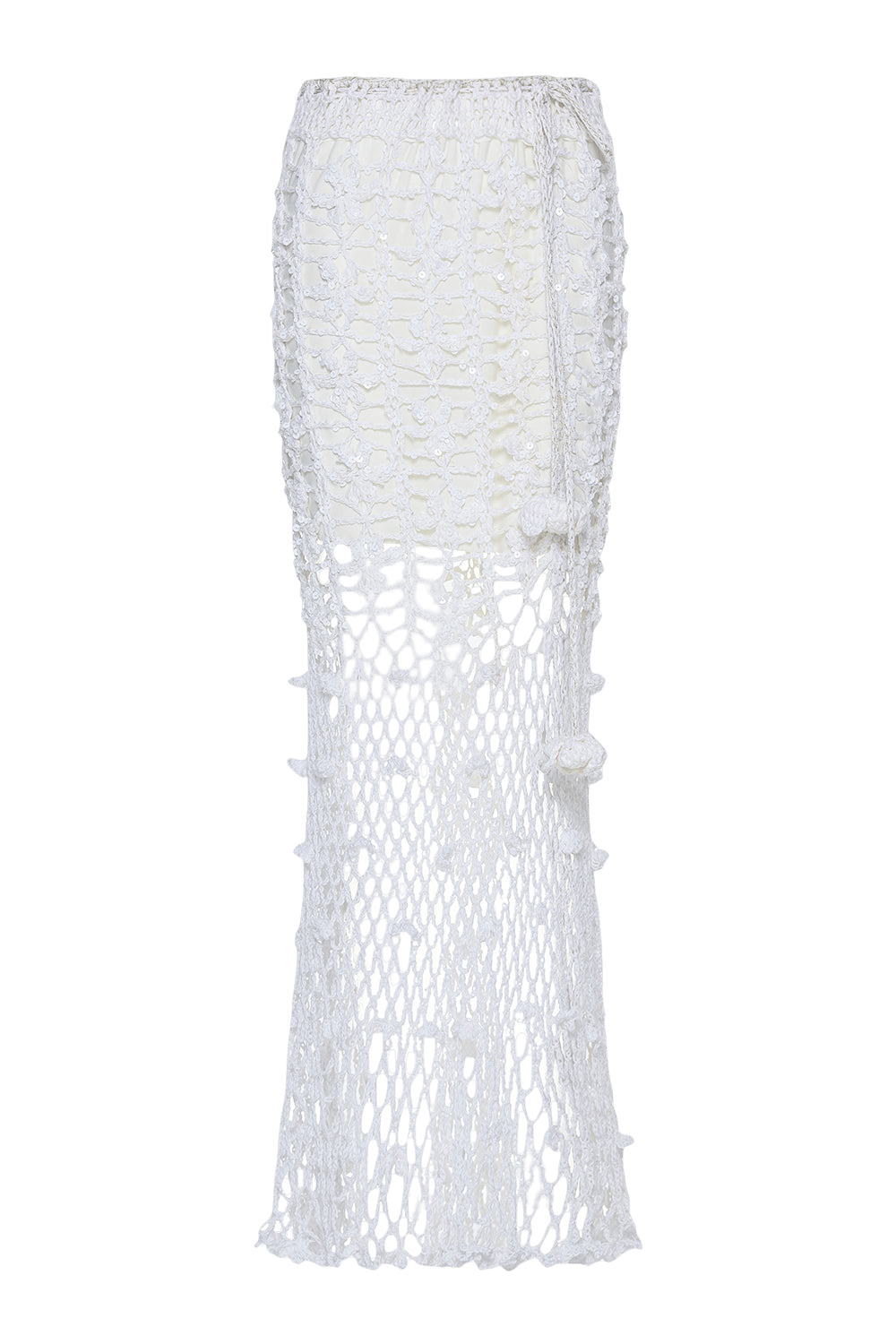 White Vanilla Handmade Crochet Skirt made by ANDREEVA