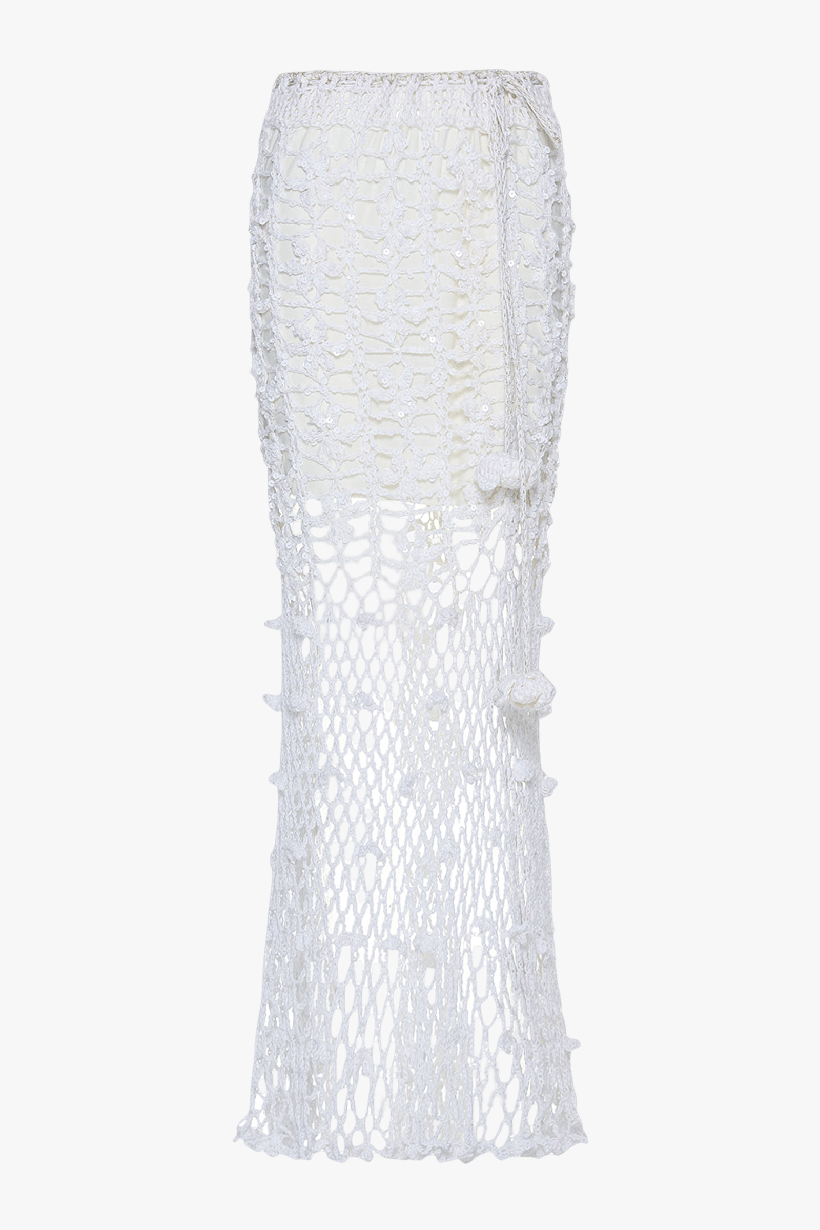 White Vanilla Handmade Crochet Skirt made by ANDREEVA