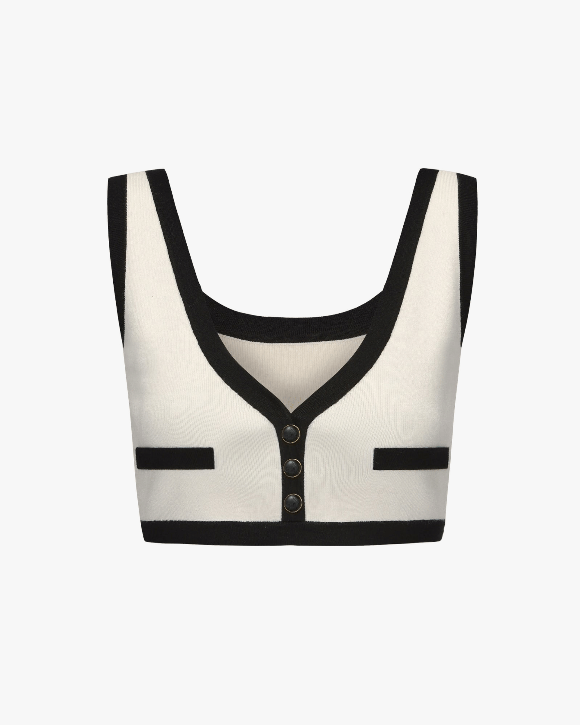 Eliza Vest Top (White) made by Nana Jacqueline