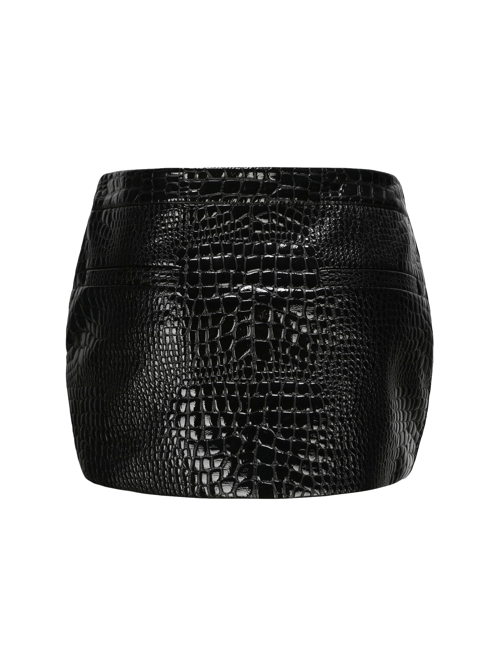 Miranda Leather Mini Skirt (Black) in Black made by Nana Jacqueline