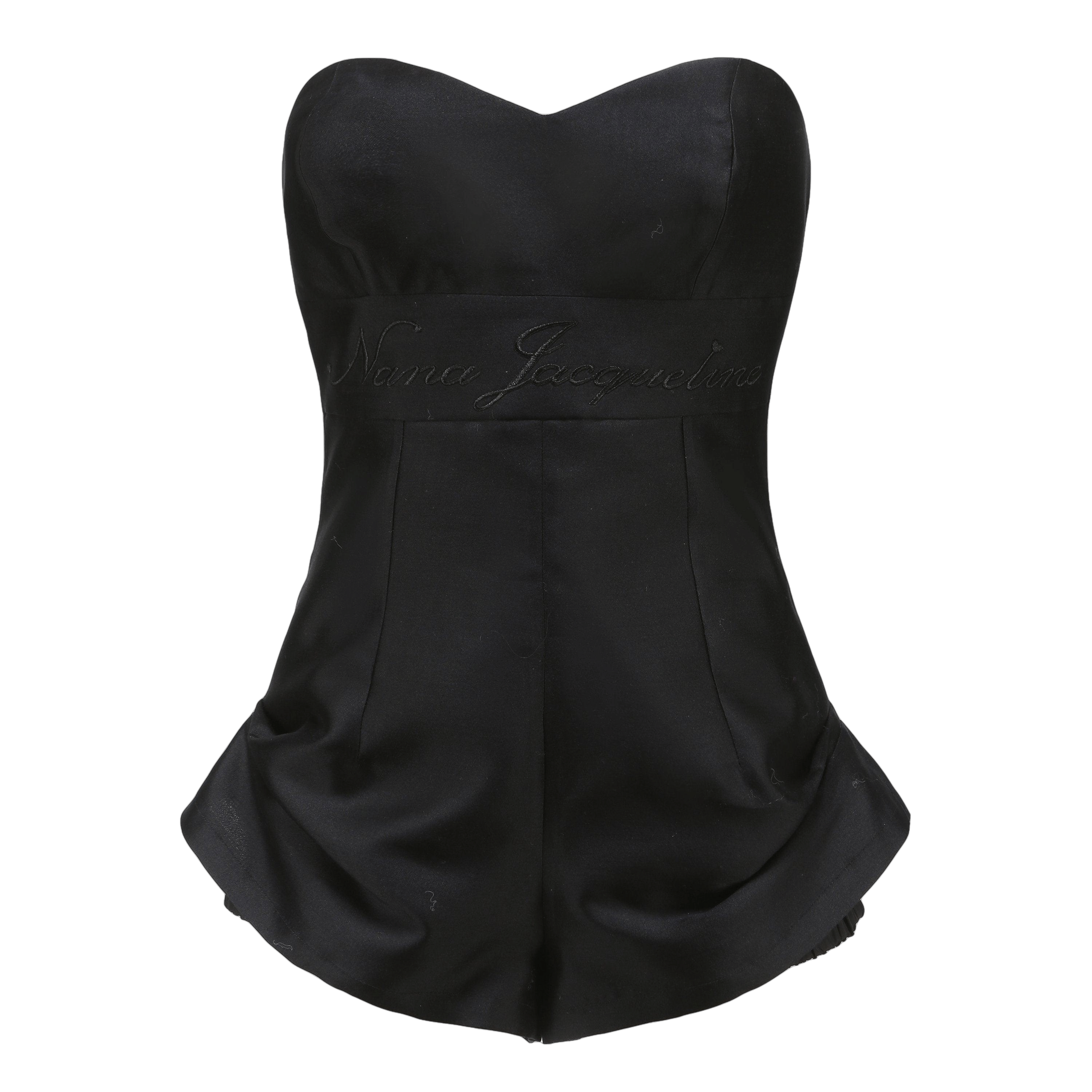 Black Rosalie Jumpsuit in Black made by Nana Jacqueline