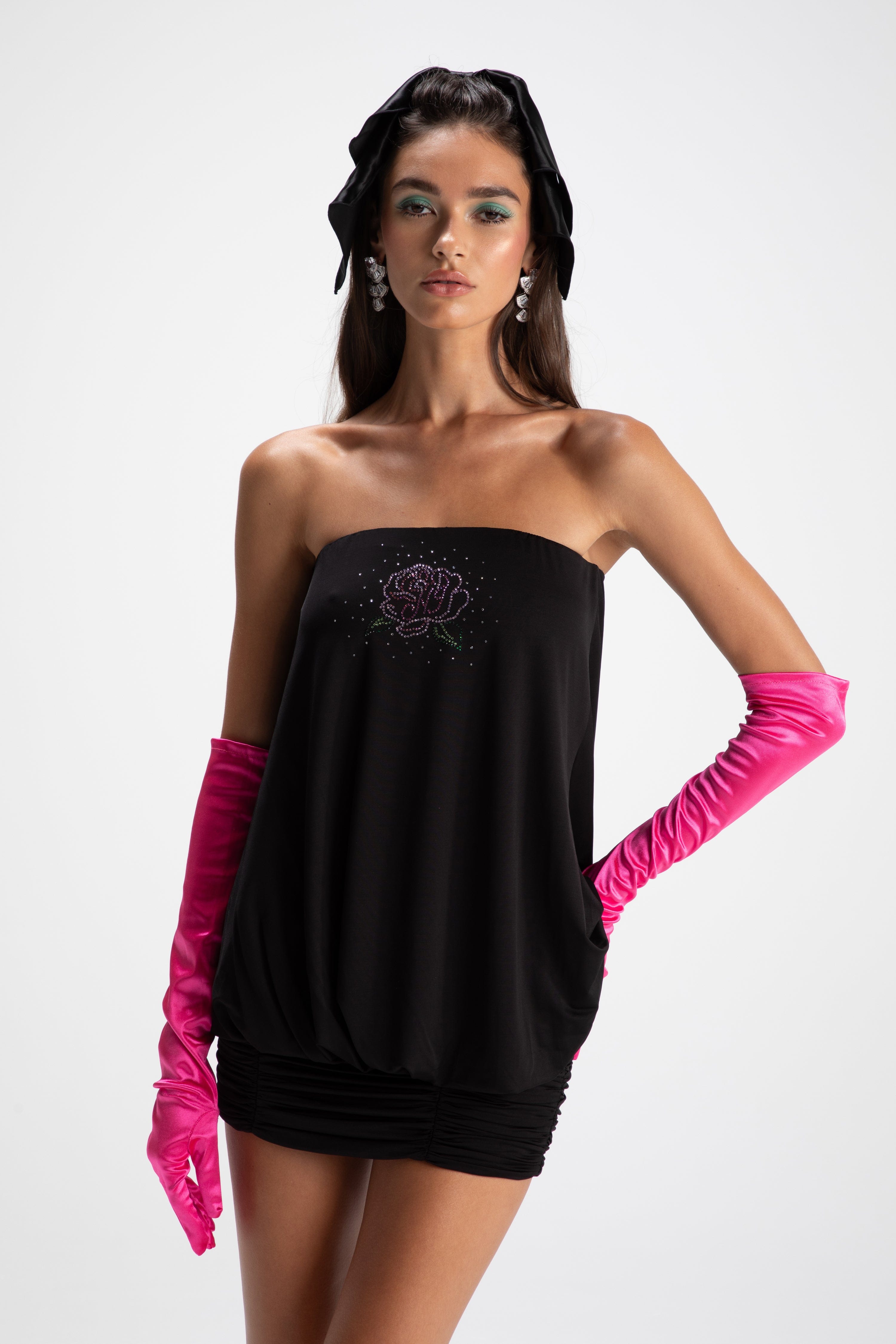 Sara Rose Dress (Final Sale) in Black made by Nana Jacqueline