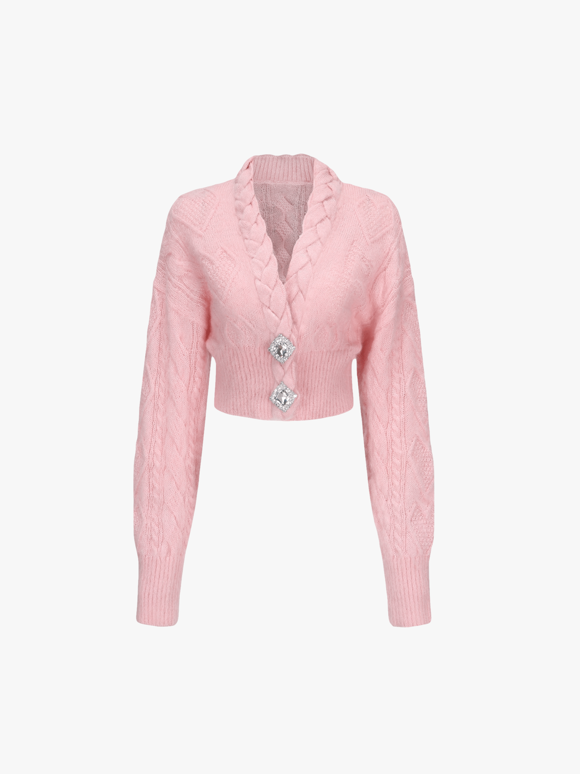 Carmen Diamond Knit Sweater (Pink) (Final Sale) in Pink made by Nana Jacqueline