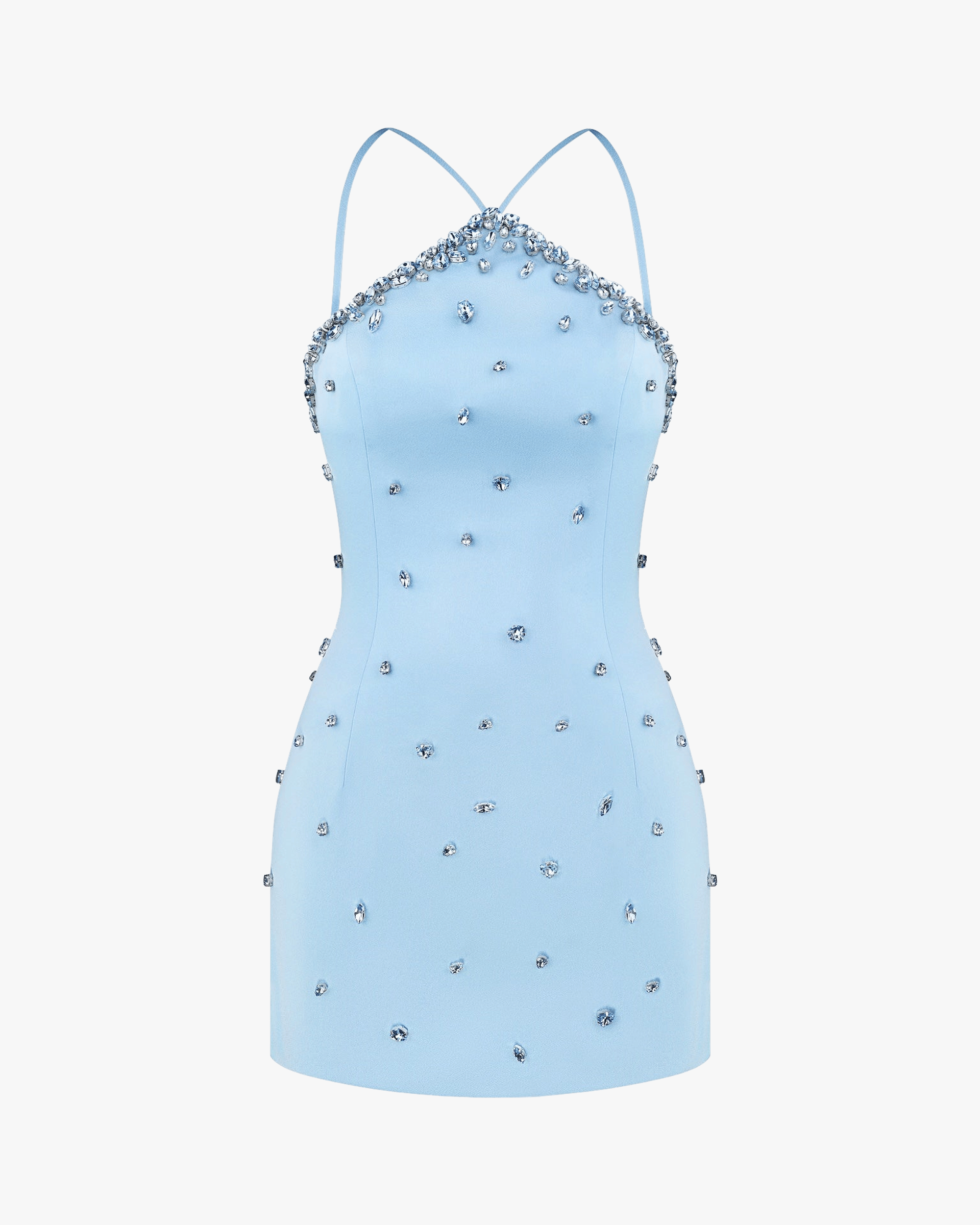 Halter Neck Embellished Mini Dress made by NDS The Label