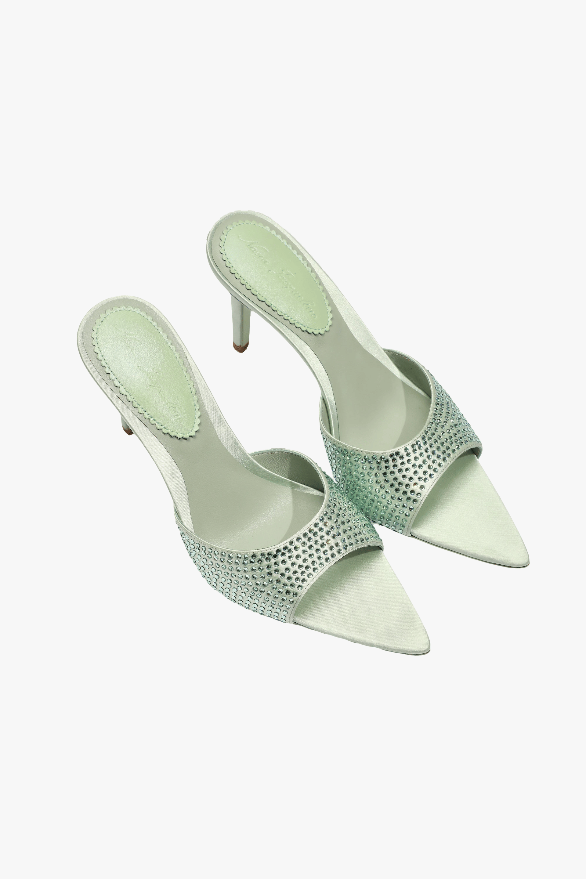 Kate Diamond Heels (Green) in Green made by Nana Jacqueline