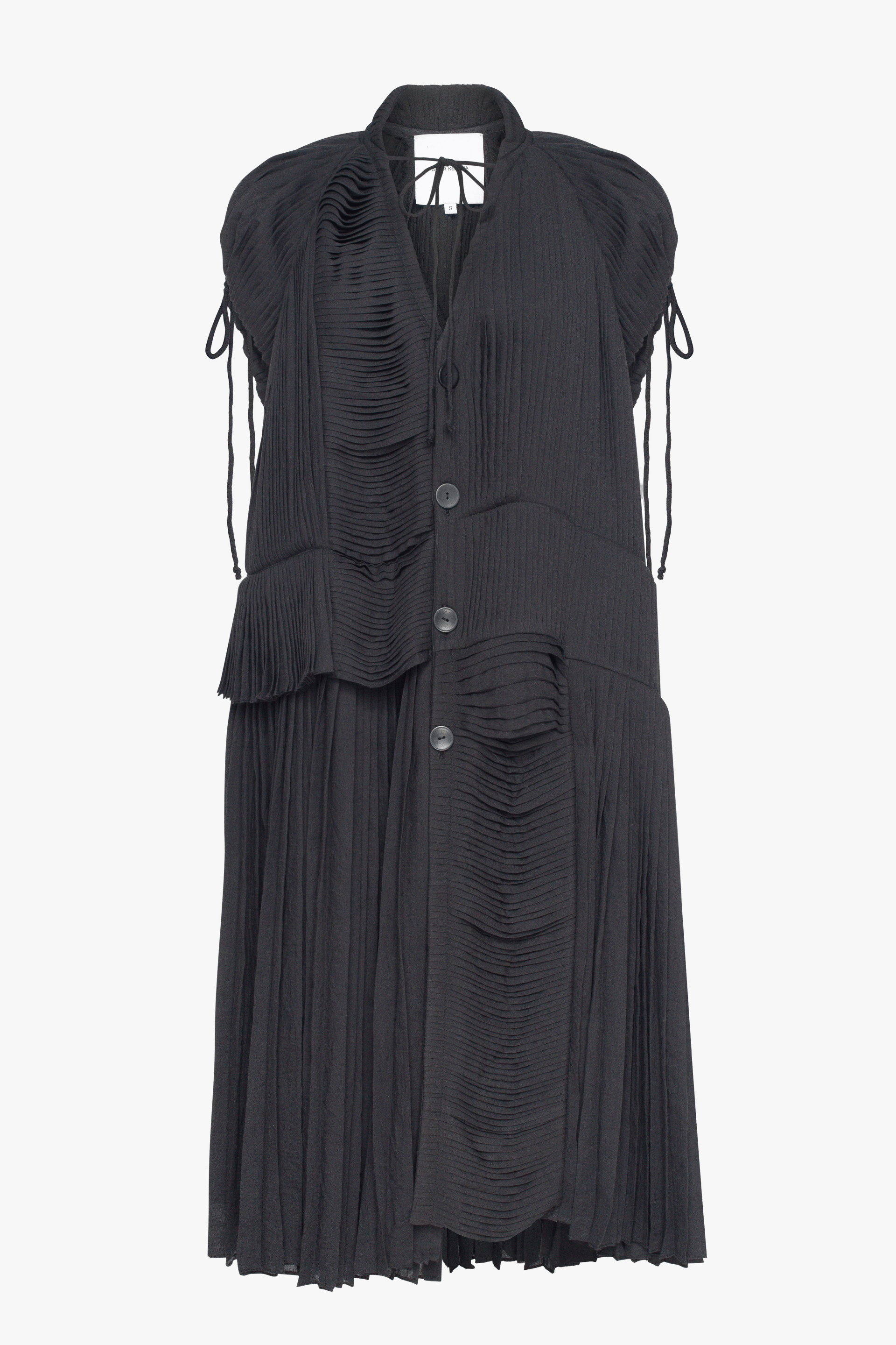 Fully hand-pleated midi DRESS made by Tamar Keburia