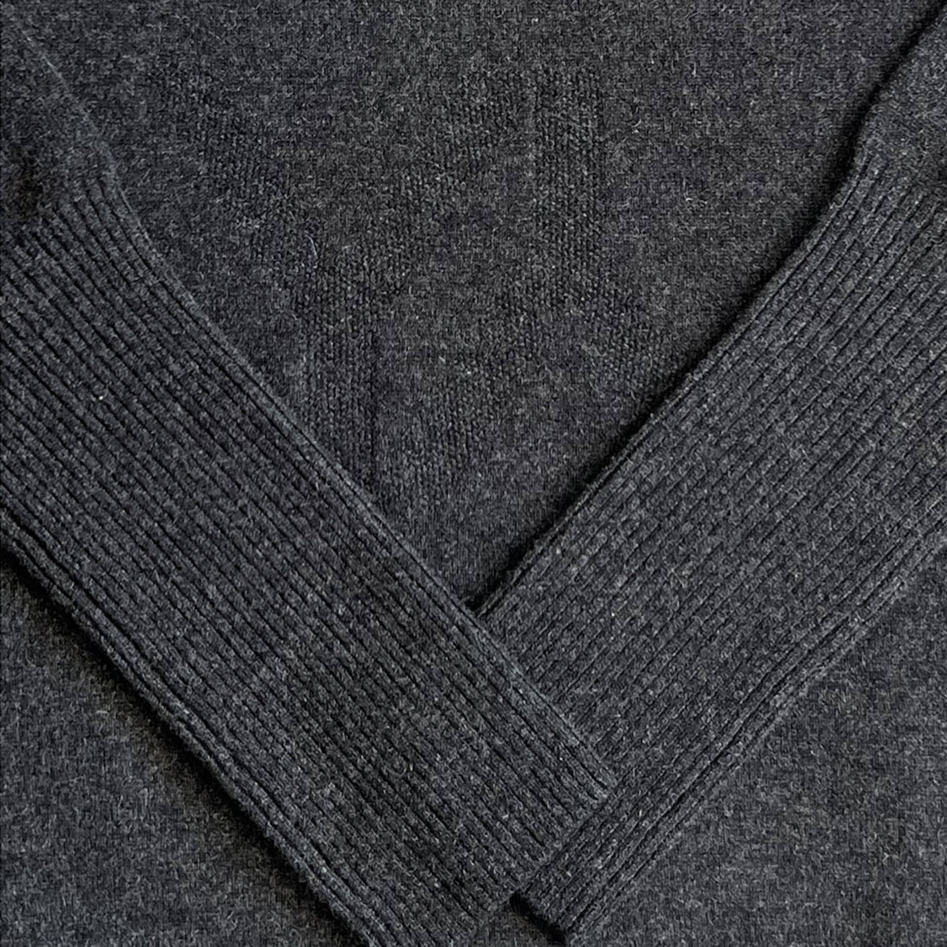 Boxy Sweater With YY Logo Dark Grey made by YLIANA YEPEZ