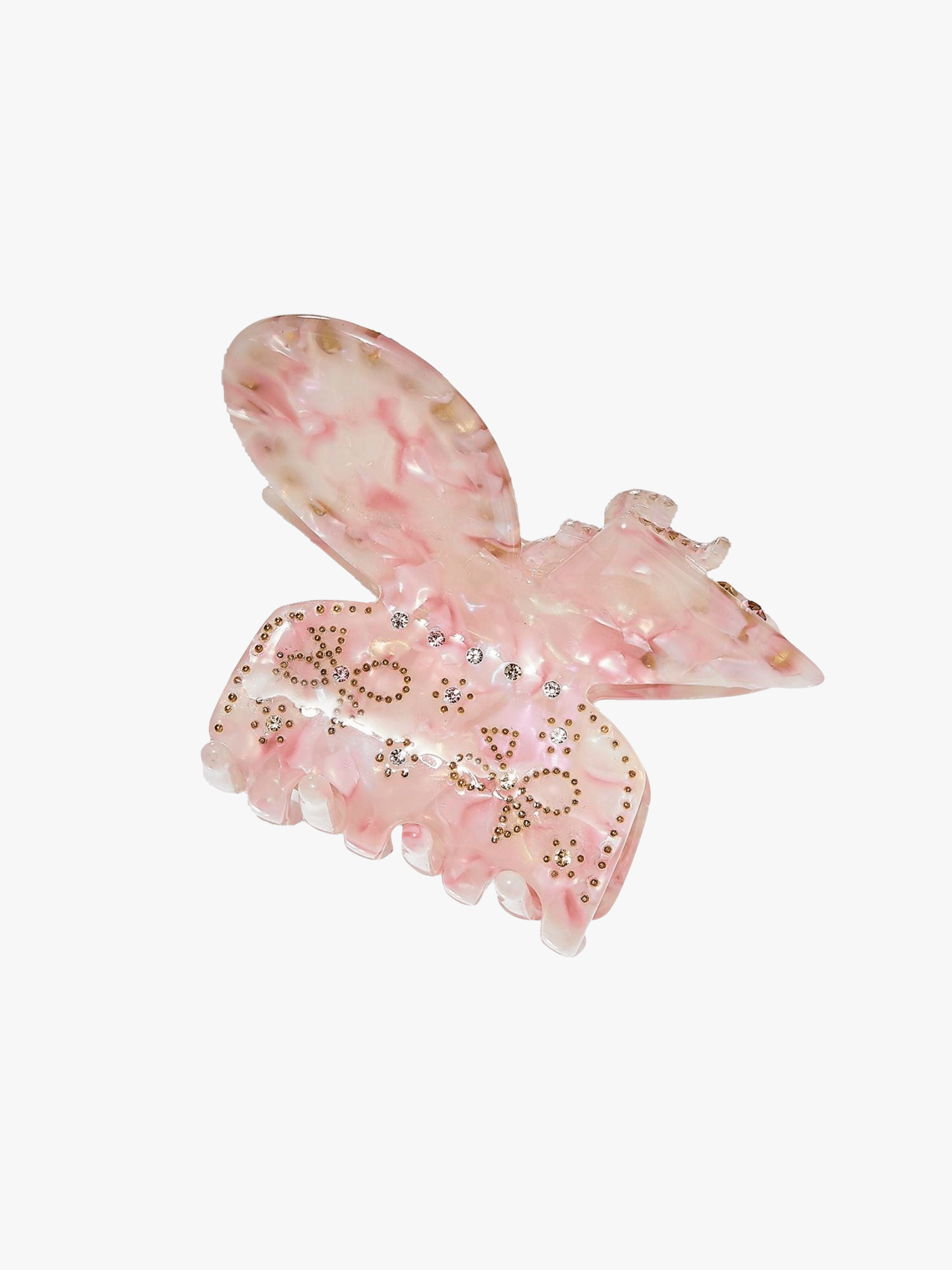 Chloe Crystal Butterfly Claw Clip (Pink) in Pink made by Nana Jacqueline