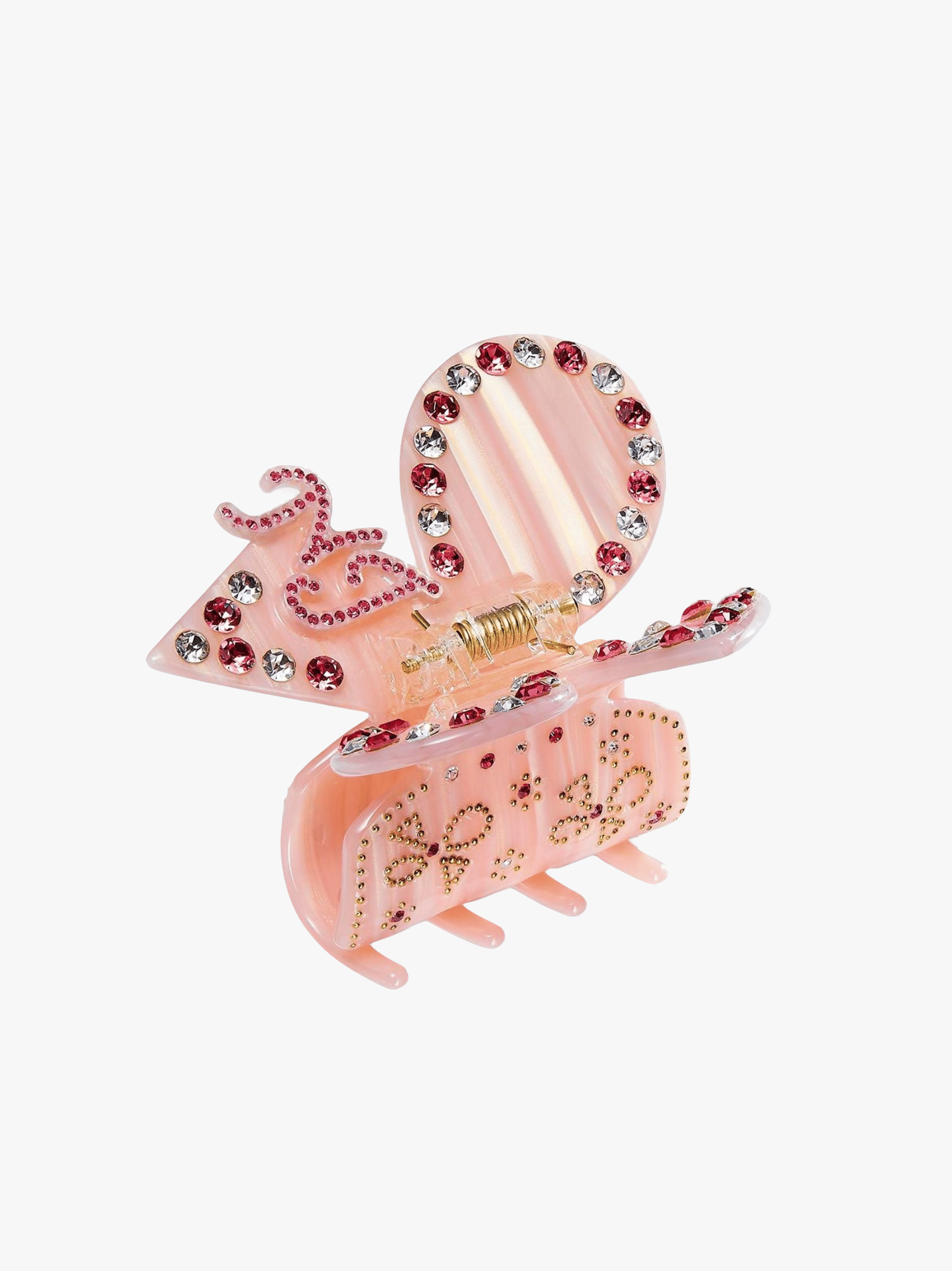 Chloe Crystal Butterfly Claw Clip (Pink) in Pink made by Nana Jacqueline