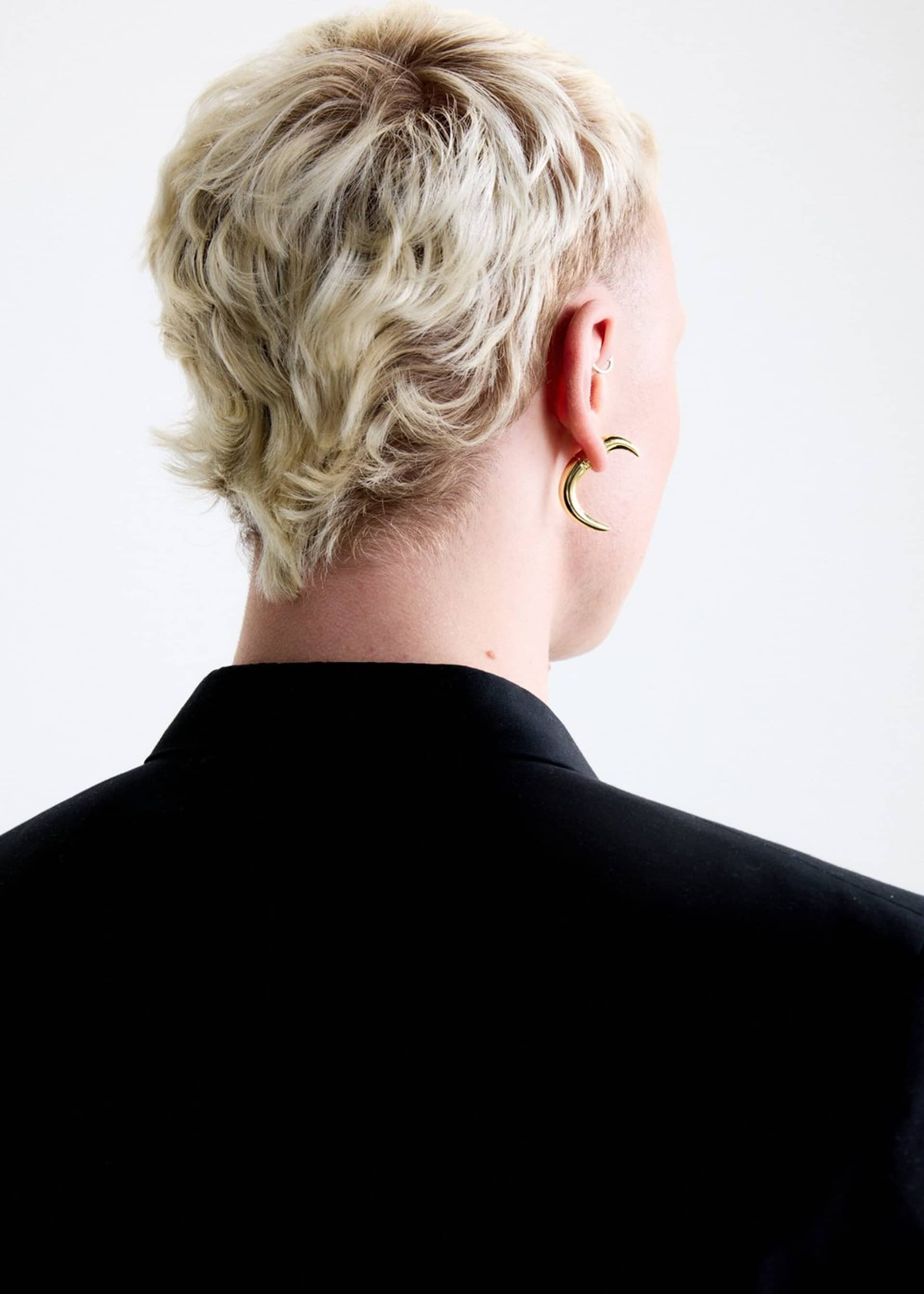 Spike earring - Gold - Single in Gold made by POEM Objects