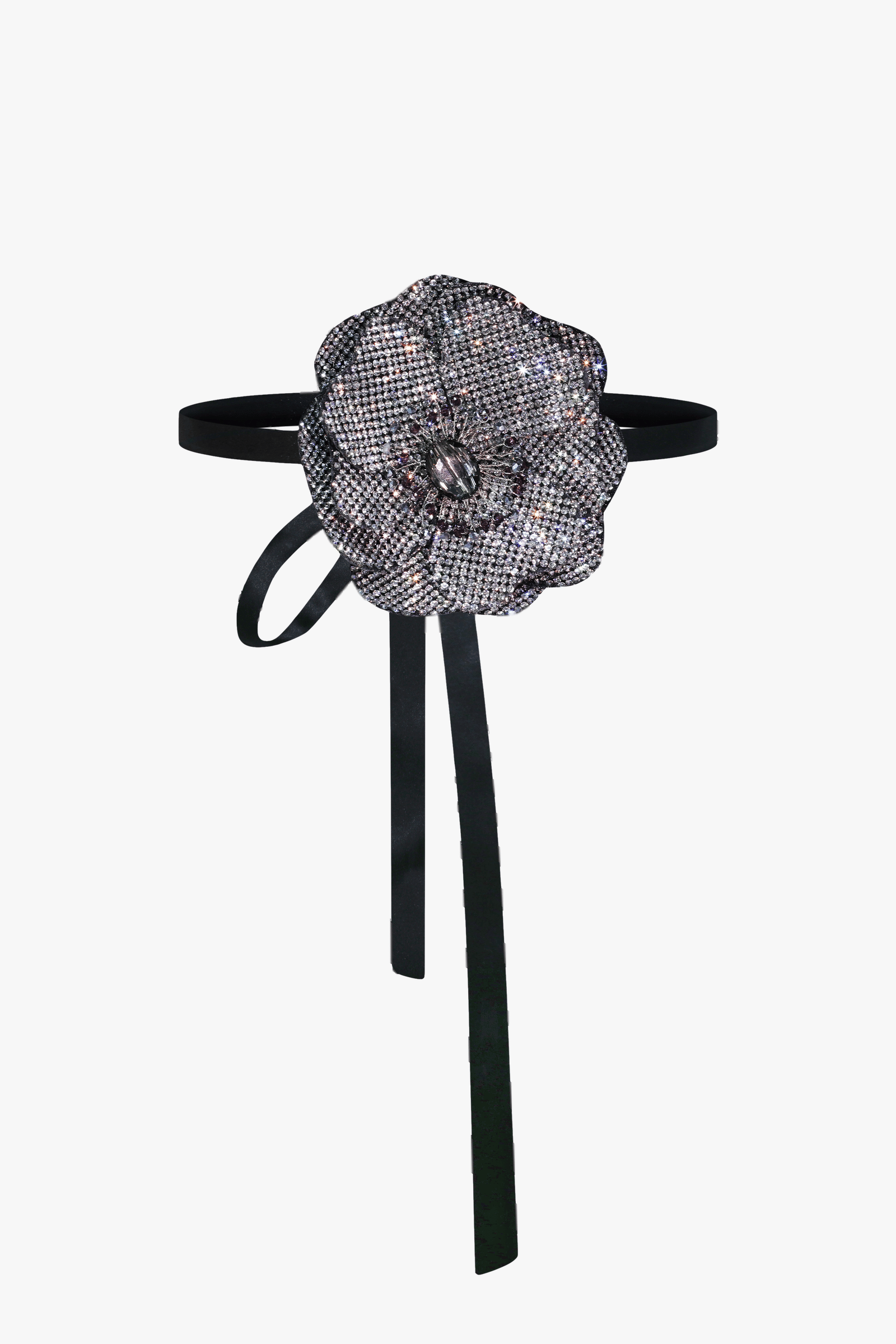 POPPY CRYSTAL CHOKER in Silver made by NUÉ