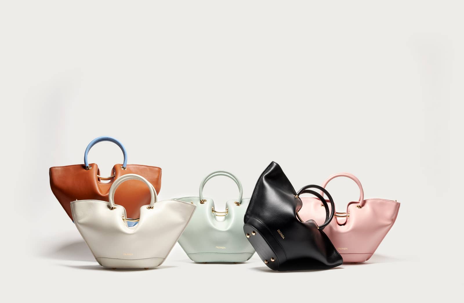 SAONARA MINI PEONY LEATHER BAG made by Saonara