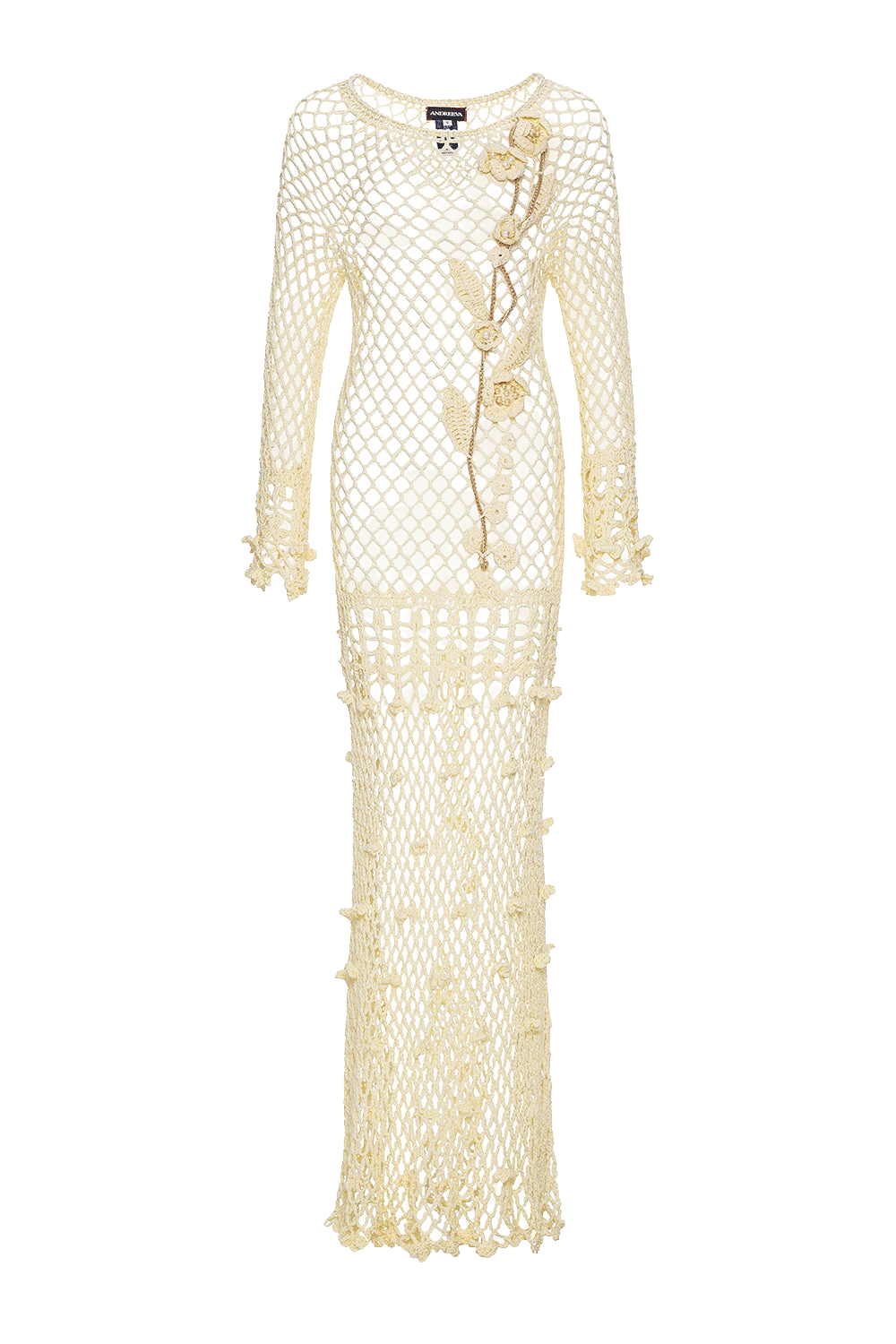 Butter Yellow Vanilla Handmade Crochet Dress made by ANDREEVA