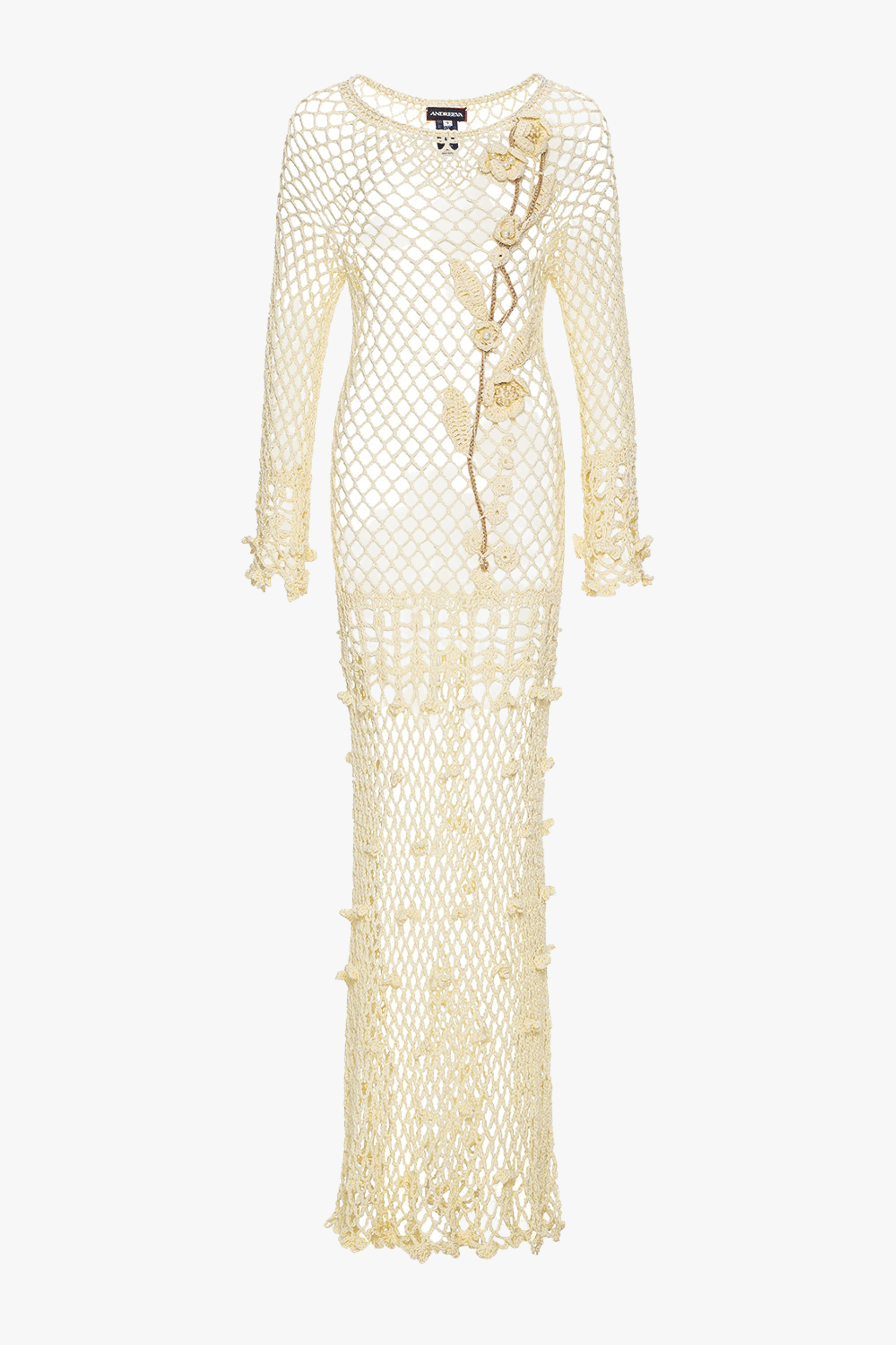 Butter Yellow Vanilla Handmade Crochet Dress made by ANDREEVA