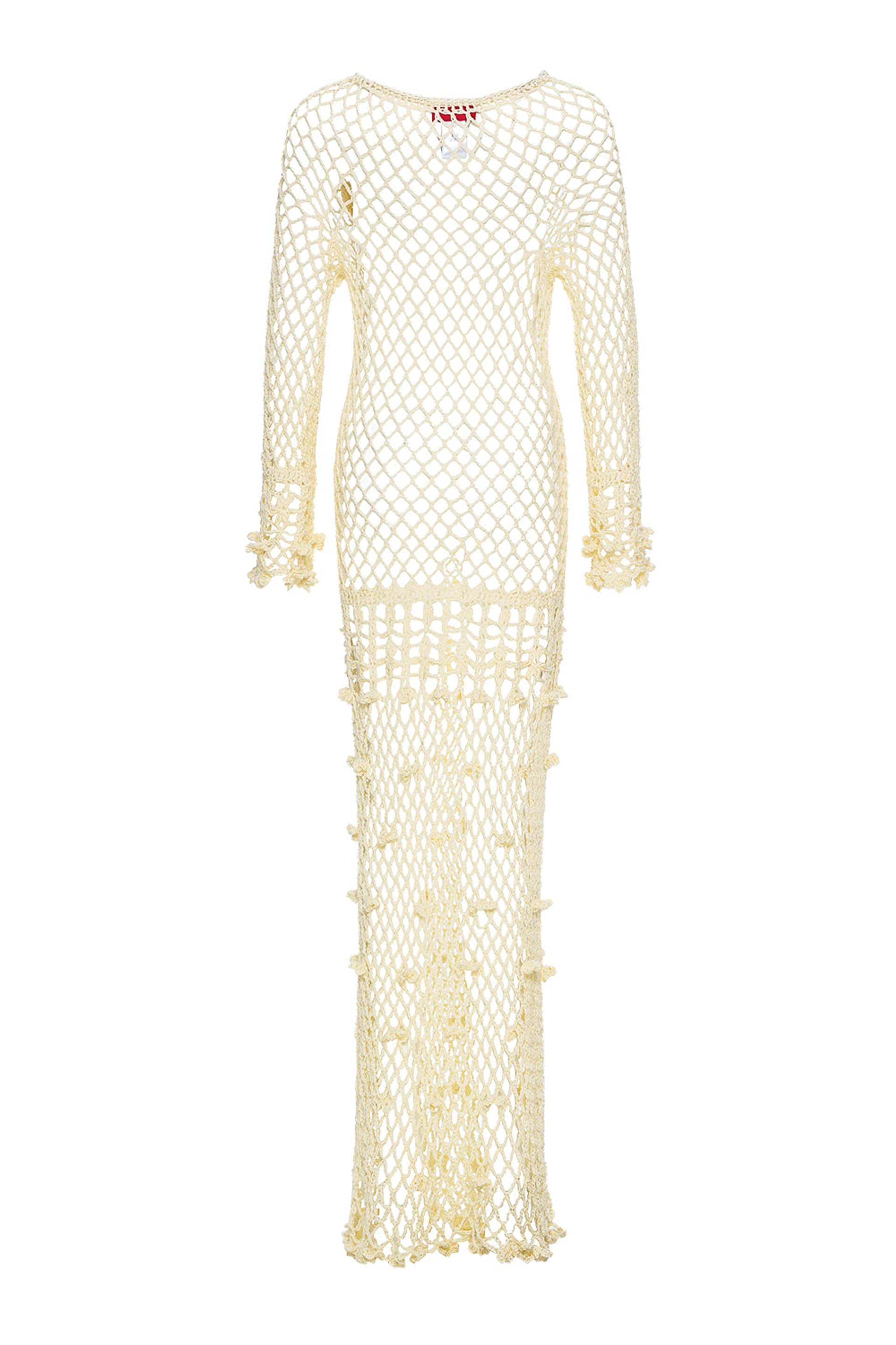 Butter Yellow Vanilla Handmade Crochet Dress made by ANDREEVA