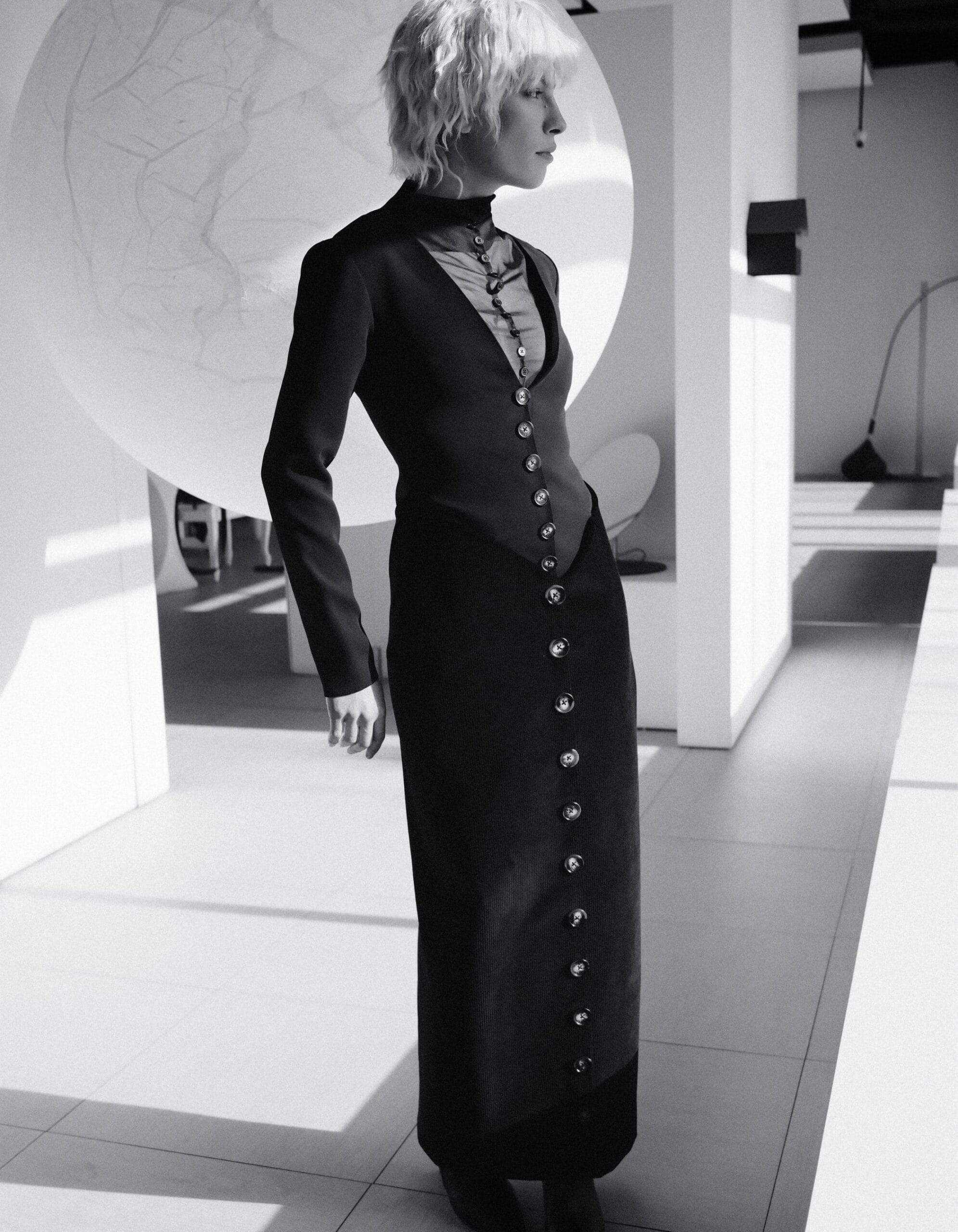 TRES Black Midi Dress made by MAET