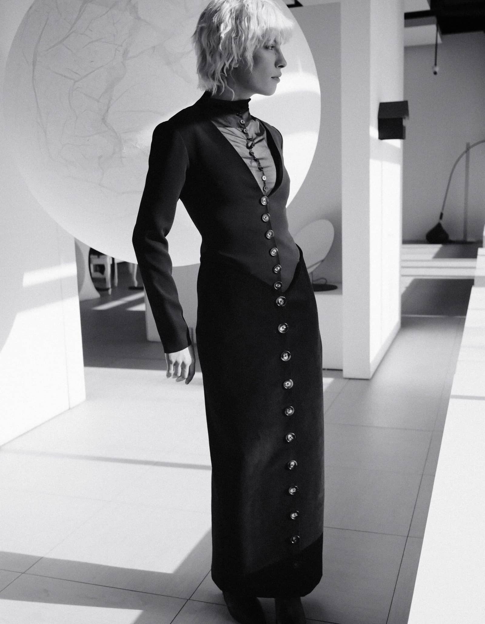 TRES Black Midi Dress made by MAET