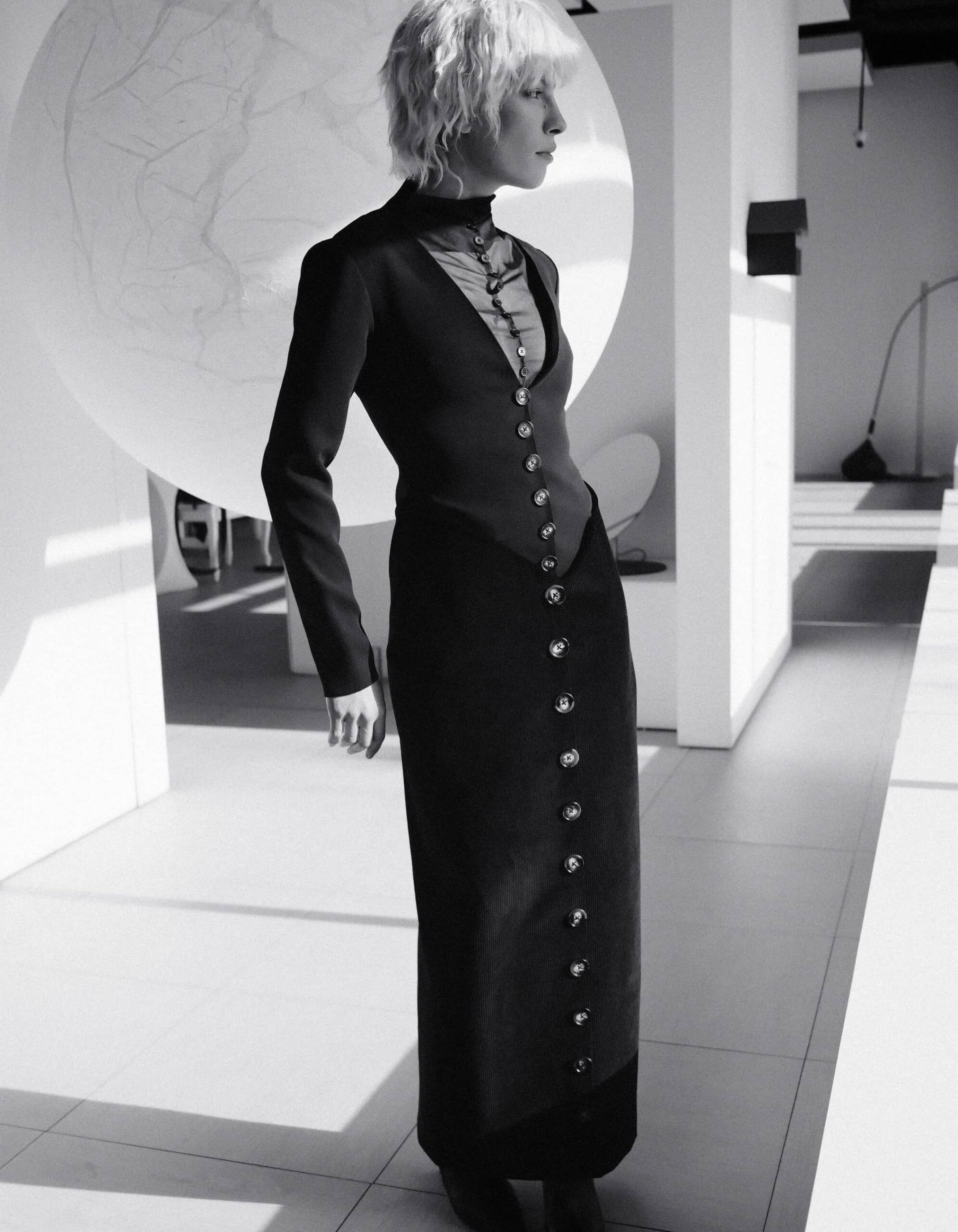 TRES Black Midi Dress made by MAET