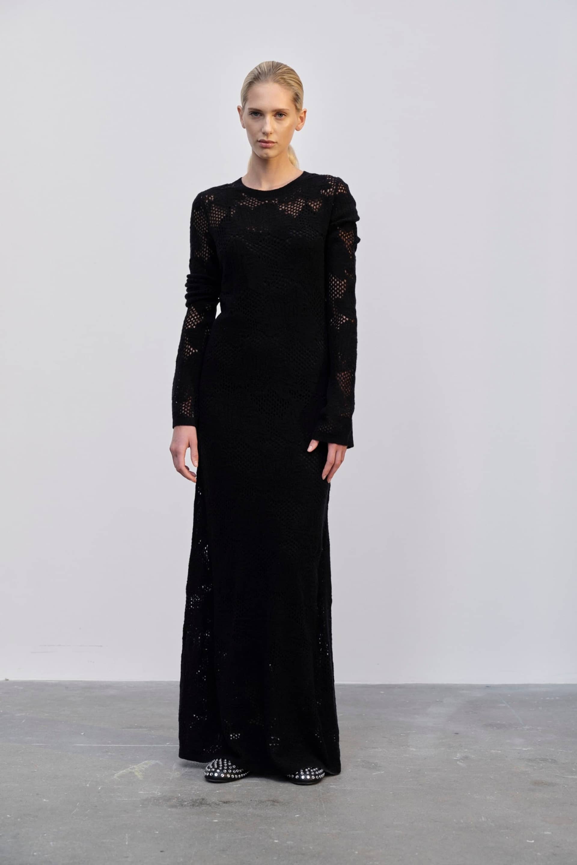 Haely Knit Dress - Black made by HERSKIND