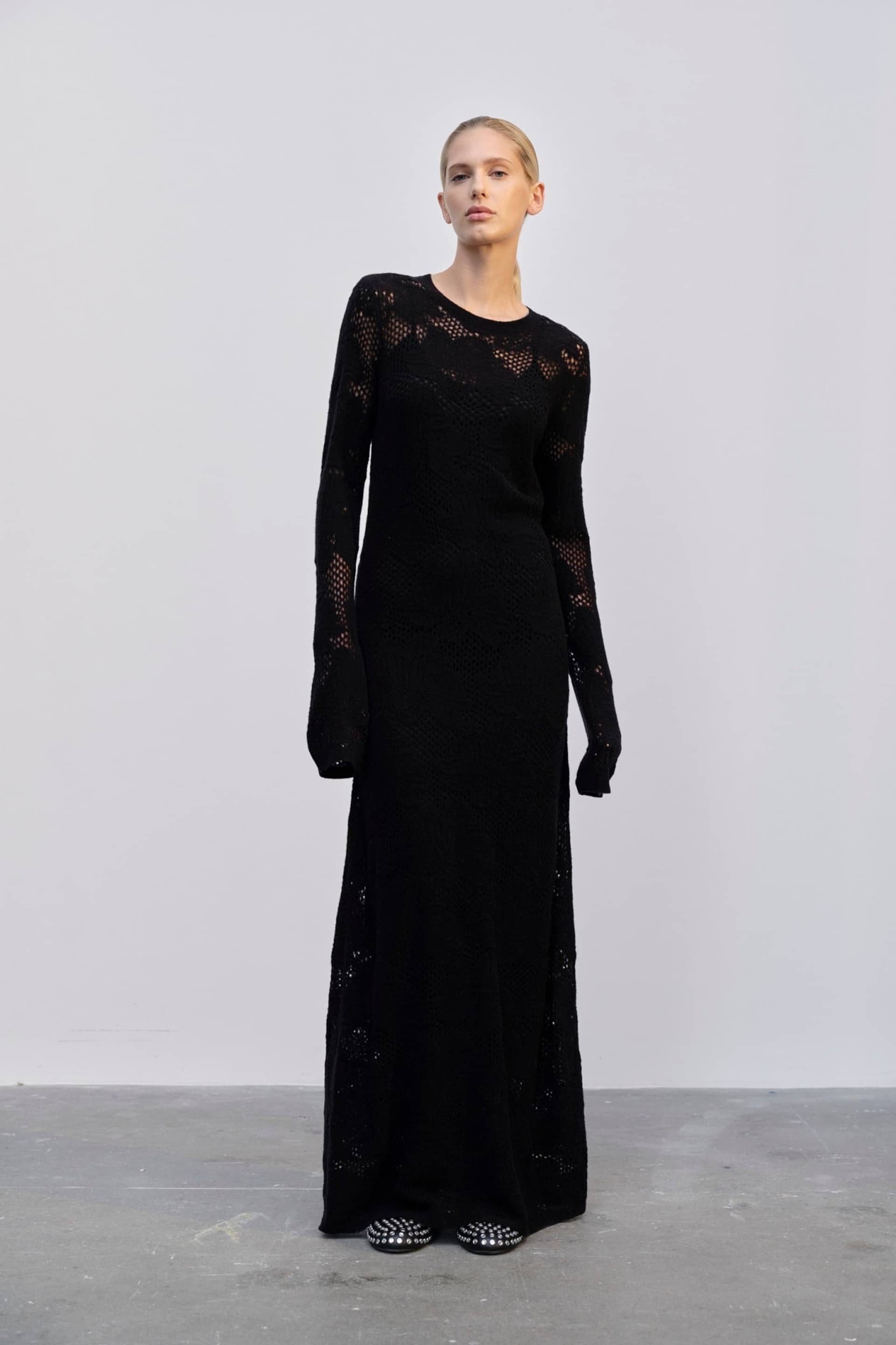 Haely Knit Dress - Black made by HERSKIND