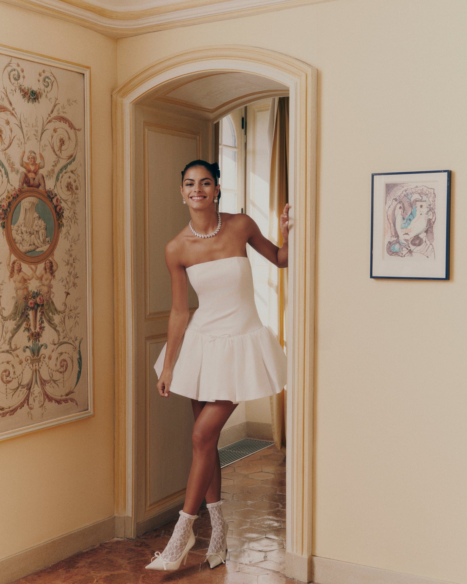 Josie Dress (White) made by Nana Jacqueline