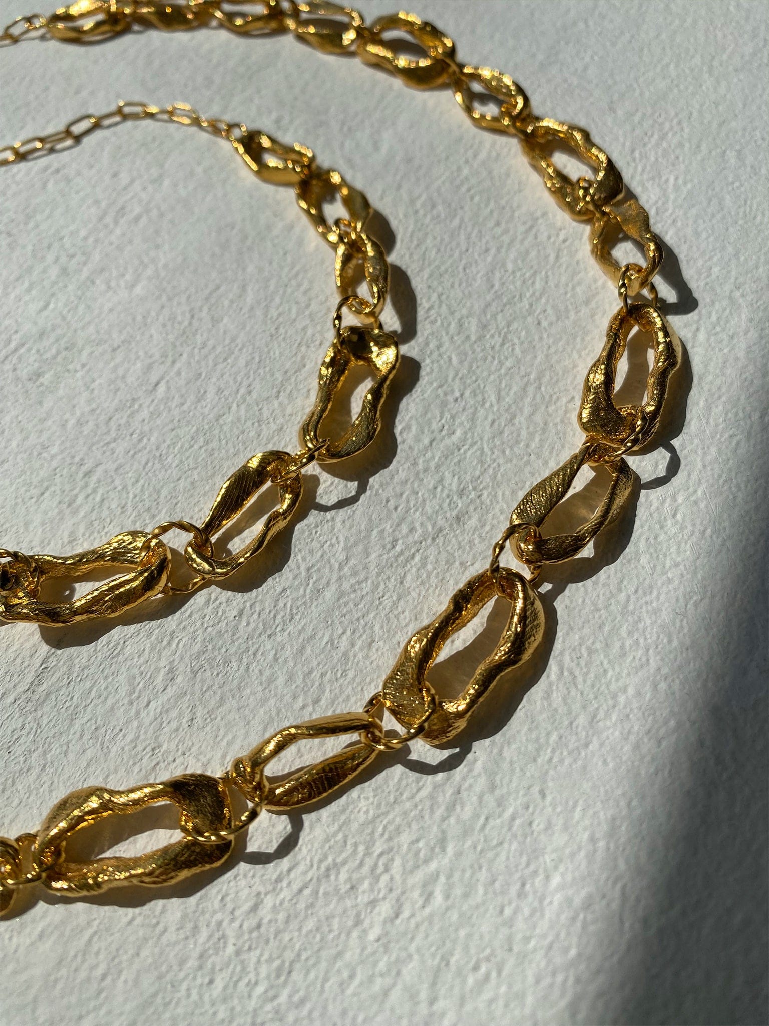 Vacation Chain Choker Necklace Gold in Gold made by Eva Remenyi