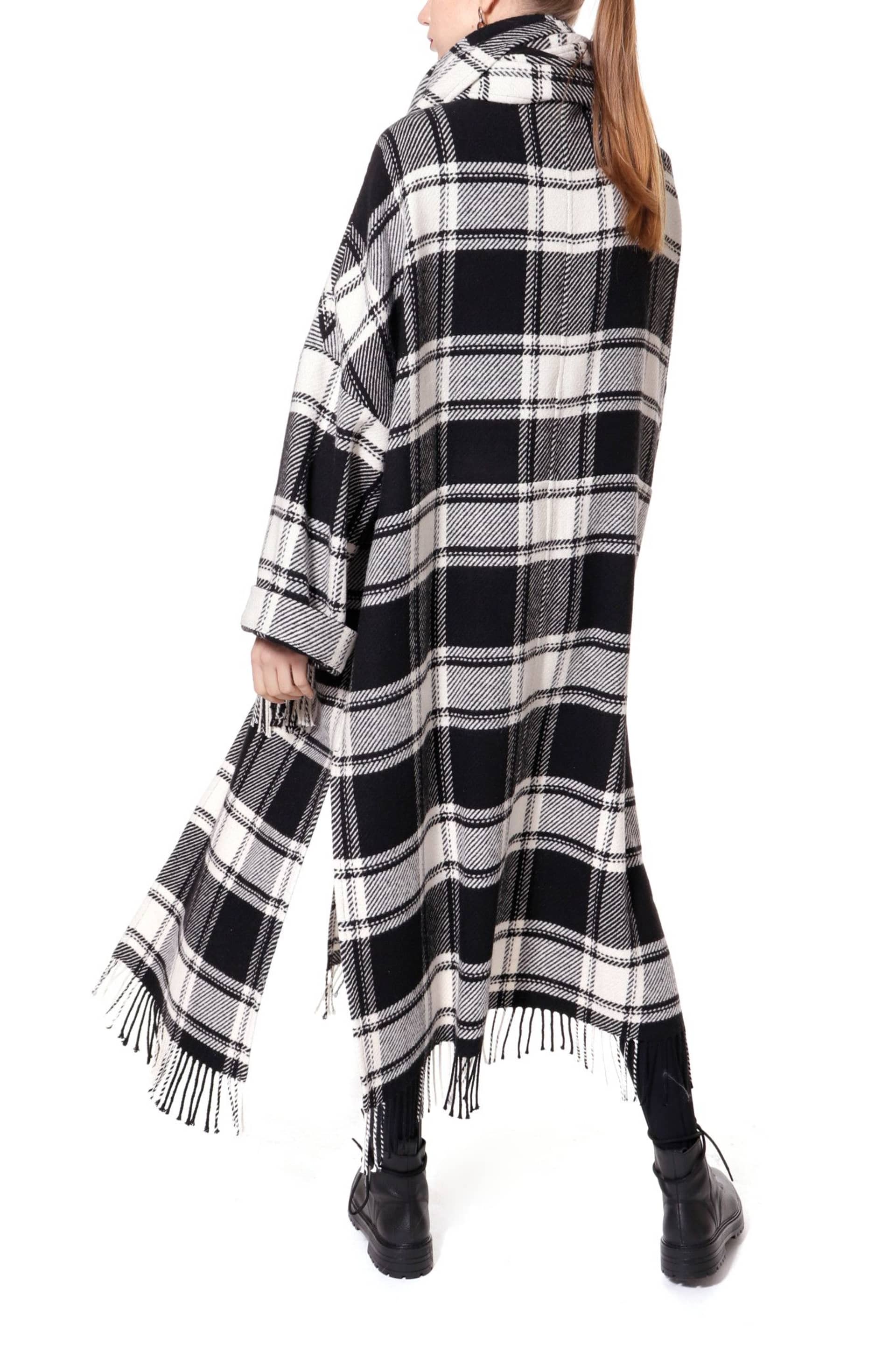 Coat Mischa Domino in Multi color made by HALEWSKI