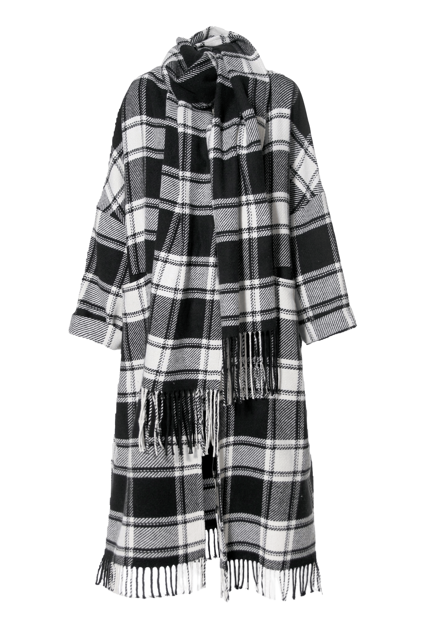 Coat Mischa Domino in Multi color made by HALEWSKI