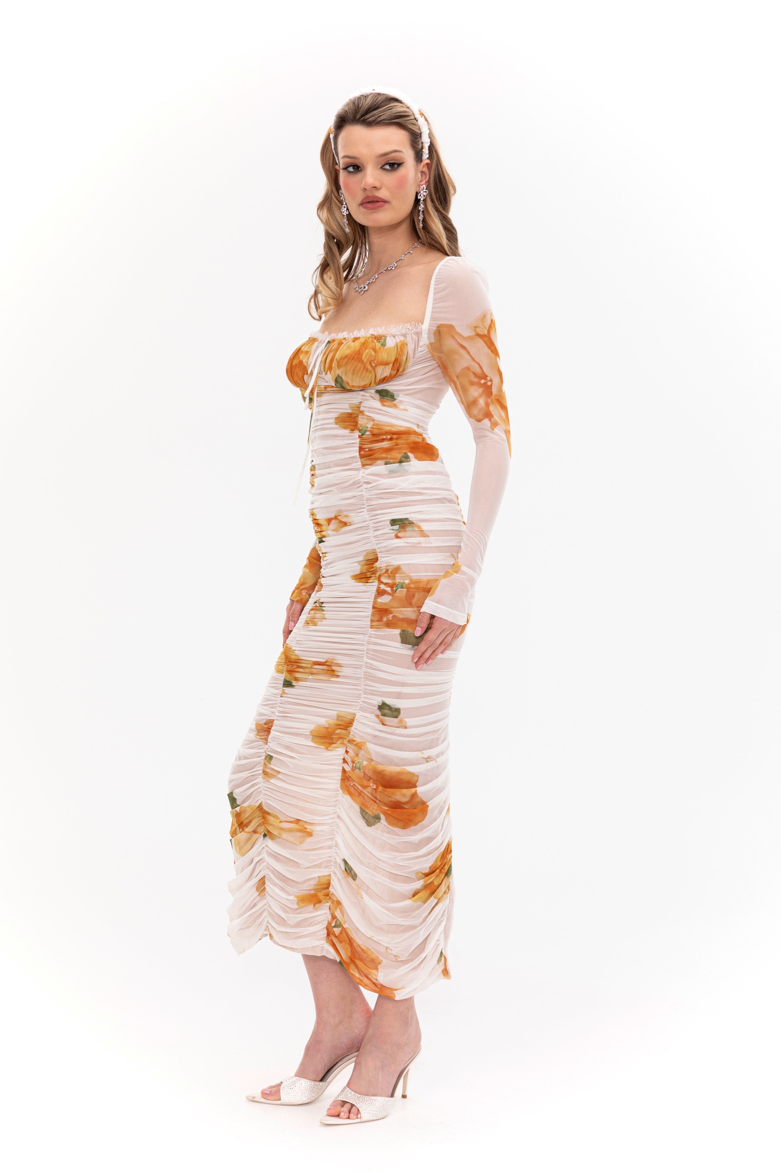 Florentina Dress (Floral) made by Nana Jacqueline