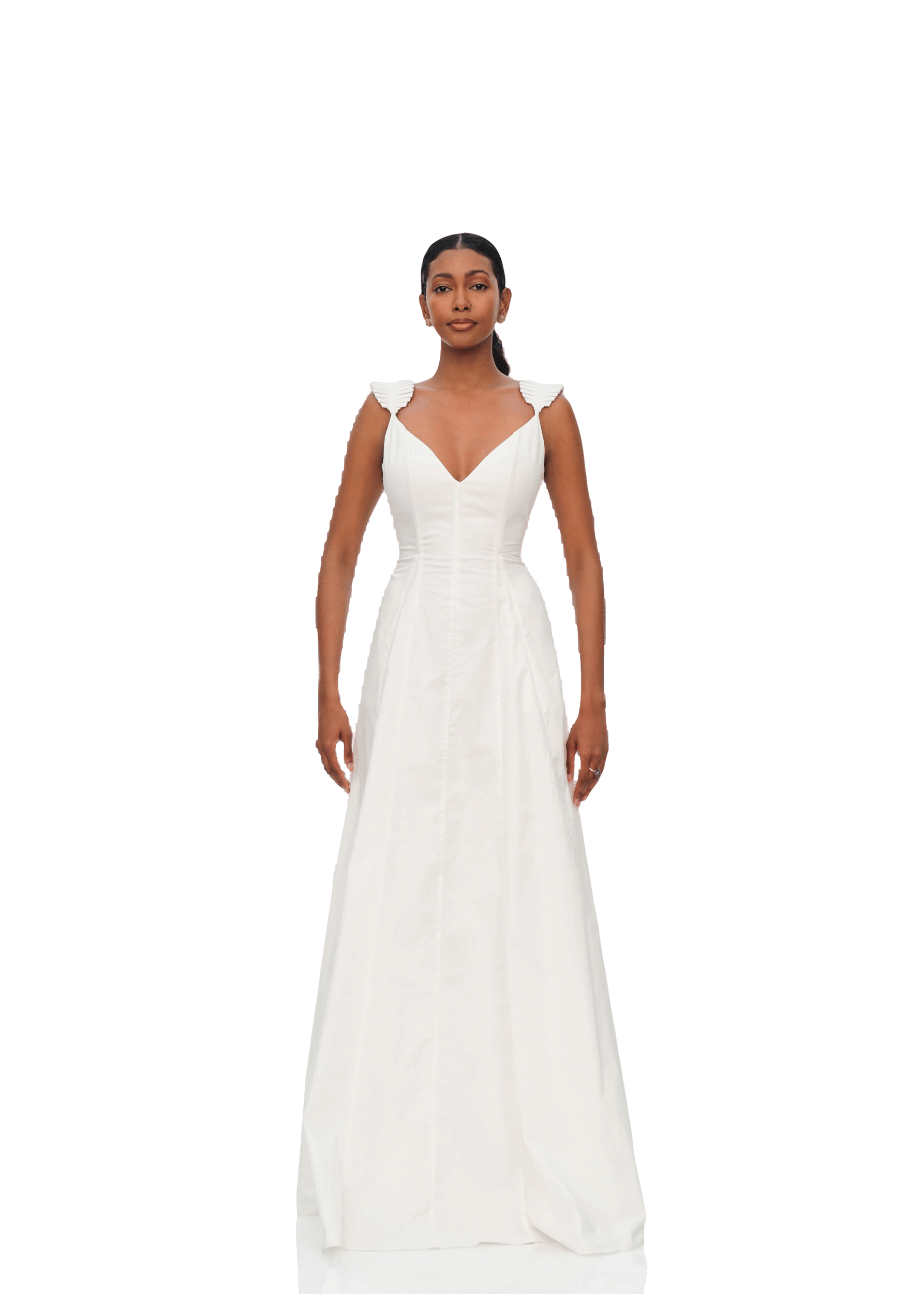 VOLA MAXI DRESS - IVORY made by Andrea Iyamah