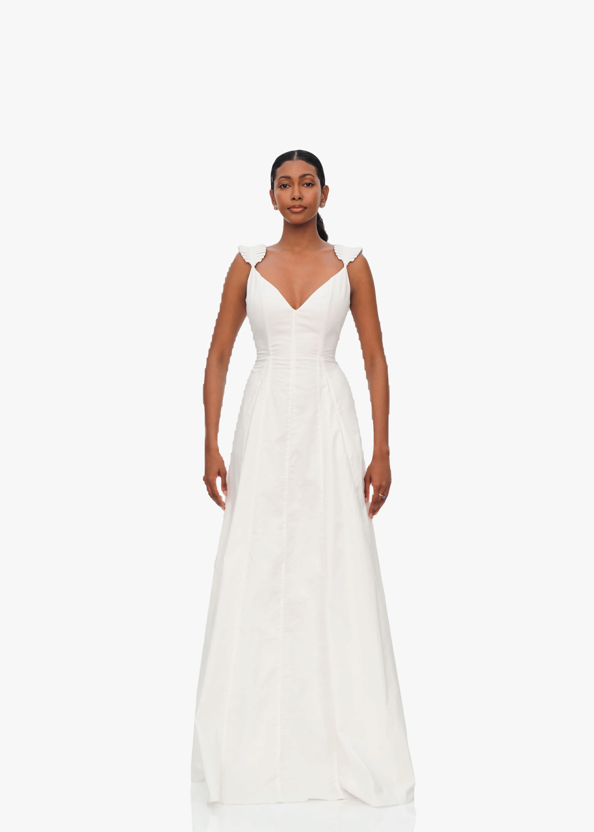 VOLA MAXI DRESS - IVORY made by Andrea Iyamah