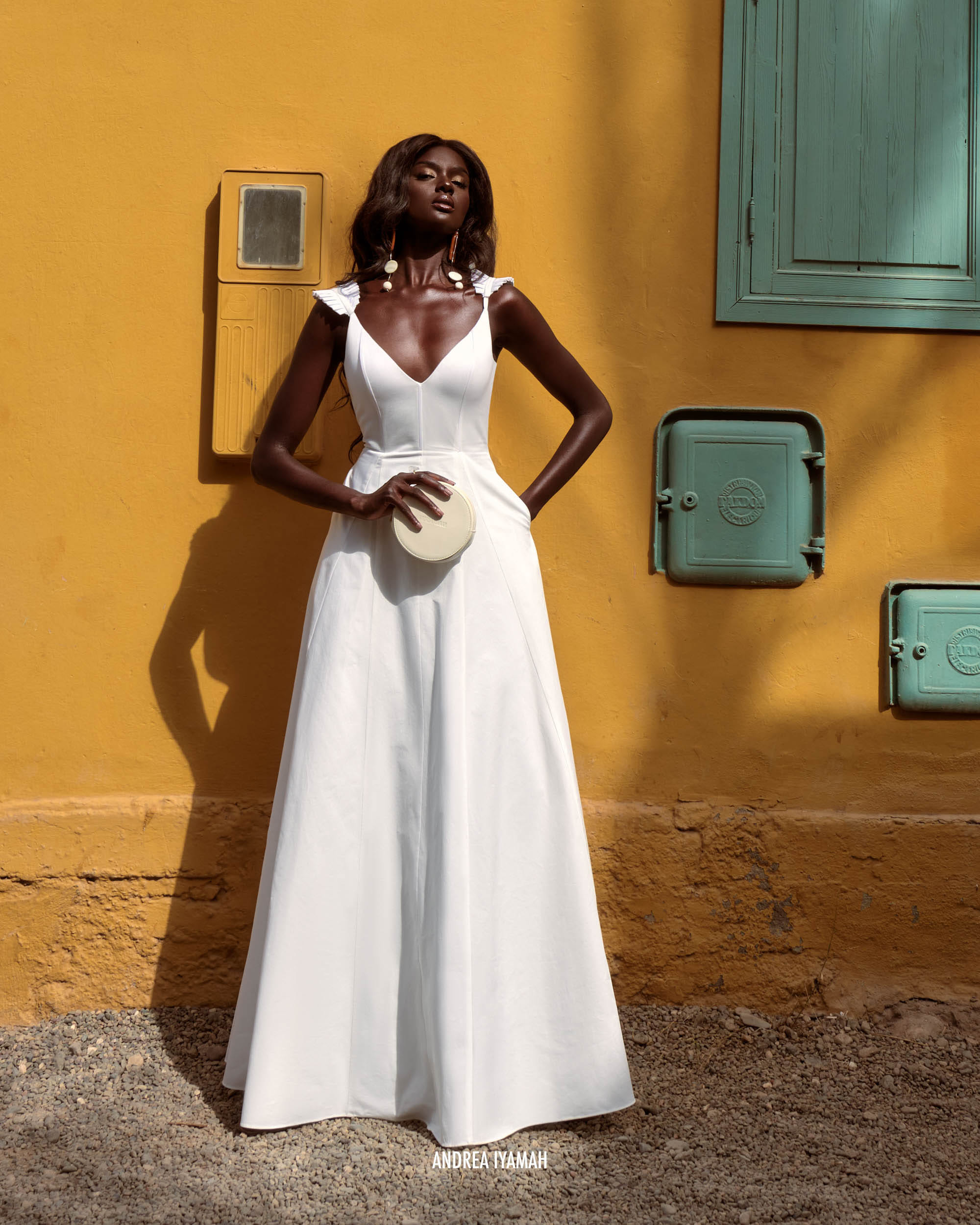 VOLA MAXI DRESS - IVORY made by Andrea Iyamah