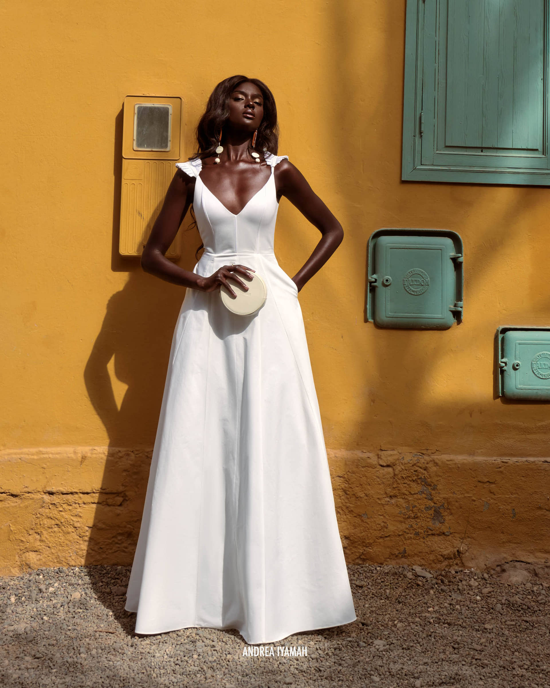 VOLA MAXI DRESS - IVORY made by Andrea Iyamah